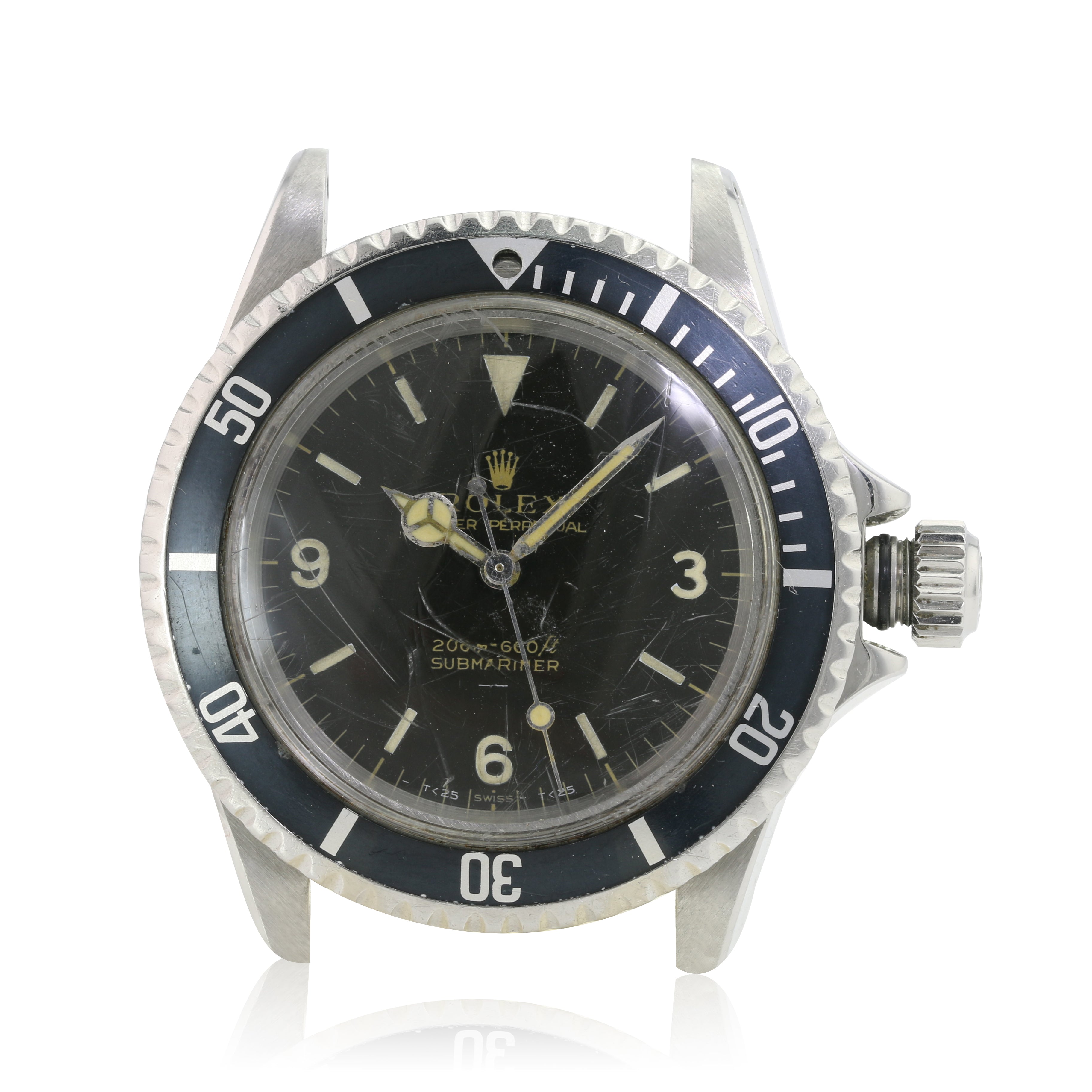 VINTAGE ROLEX SUBMARINER 5513 STEEL HEAD WATCH