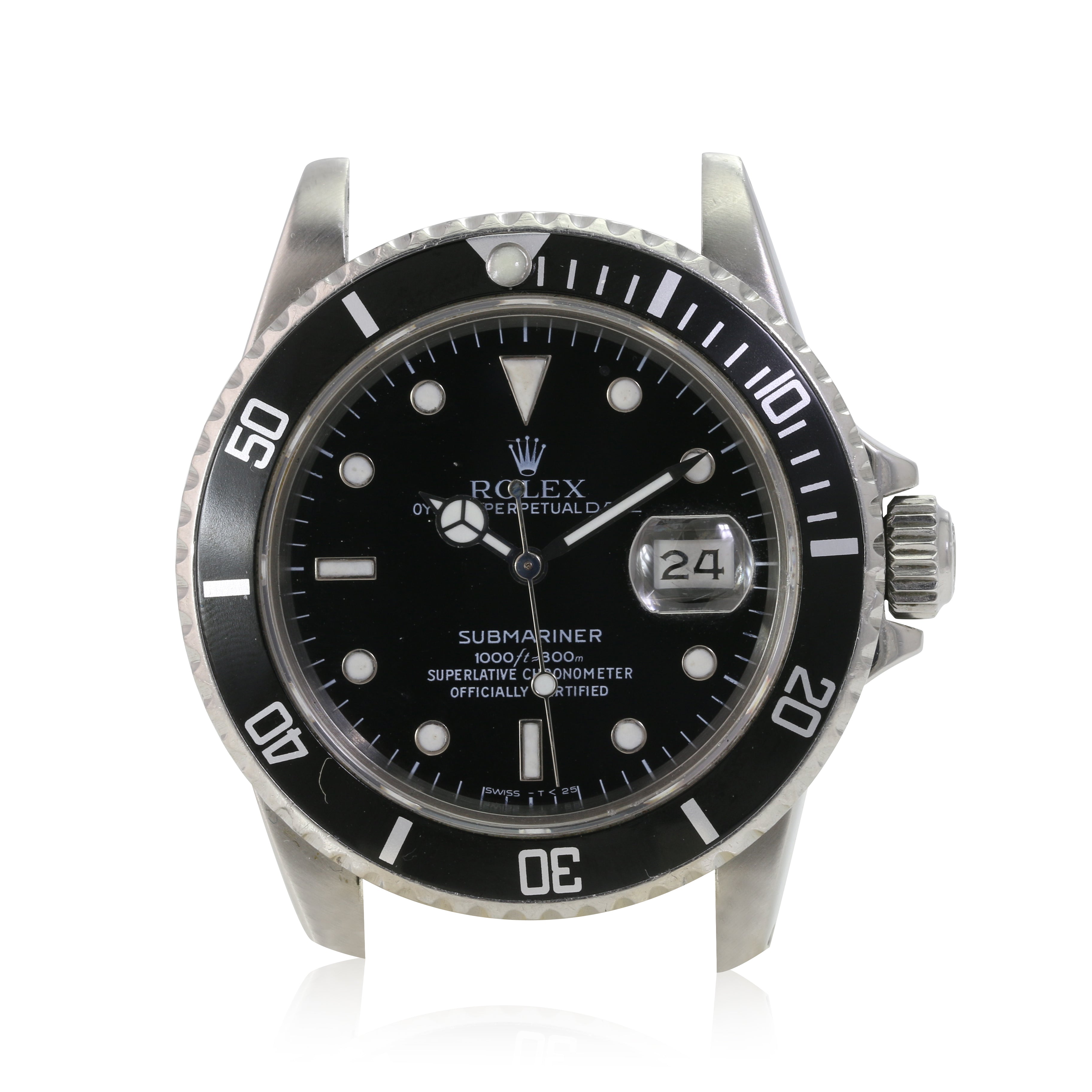 VINTAGE ROLEX SUBMARINER 16800 BLACK DIAL-BLACK INSERT WATCH