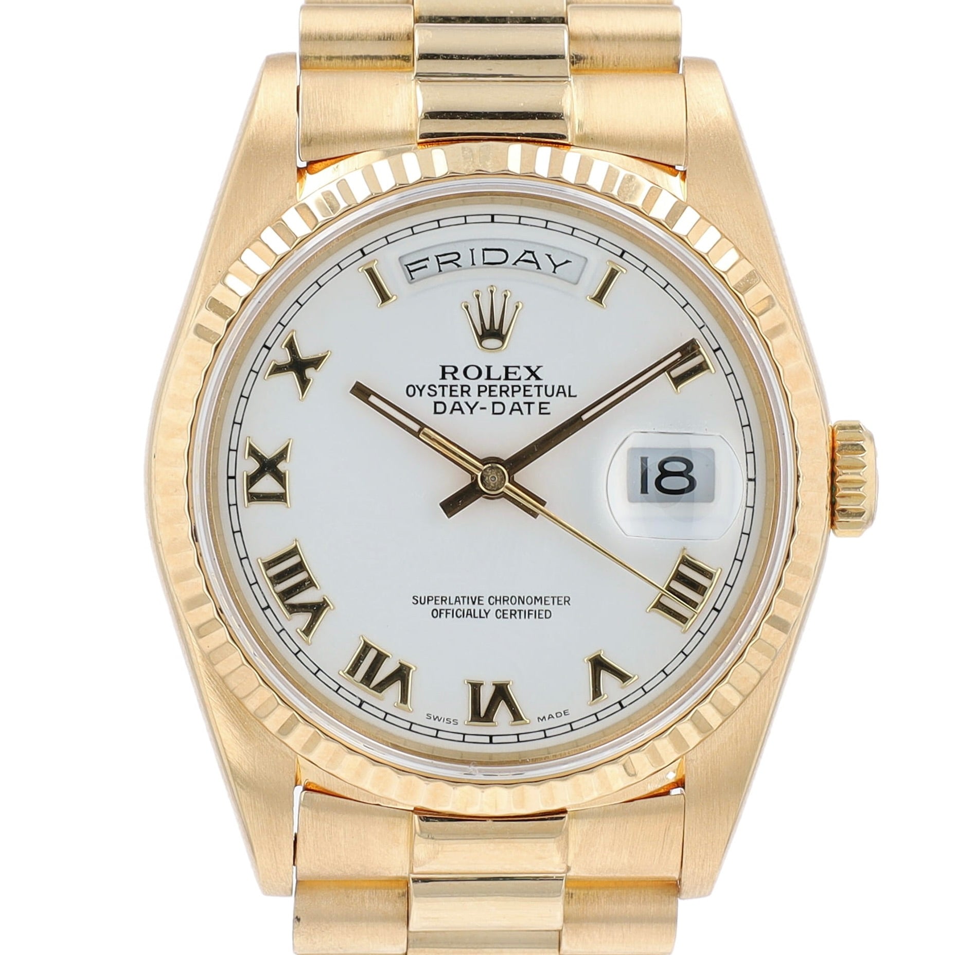 Rolex Day-Date 36 18238 YR:1990