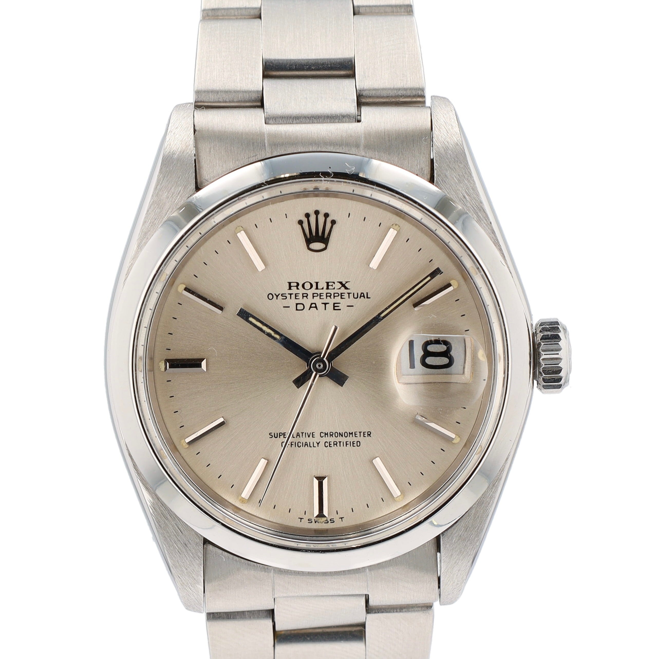 Rolex Date 34 1500 w/ Box & Paper 1970
