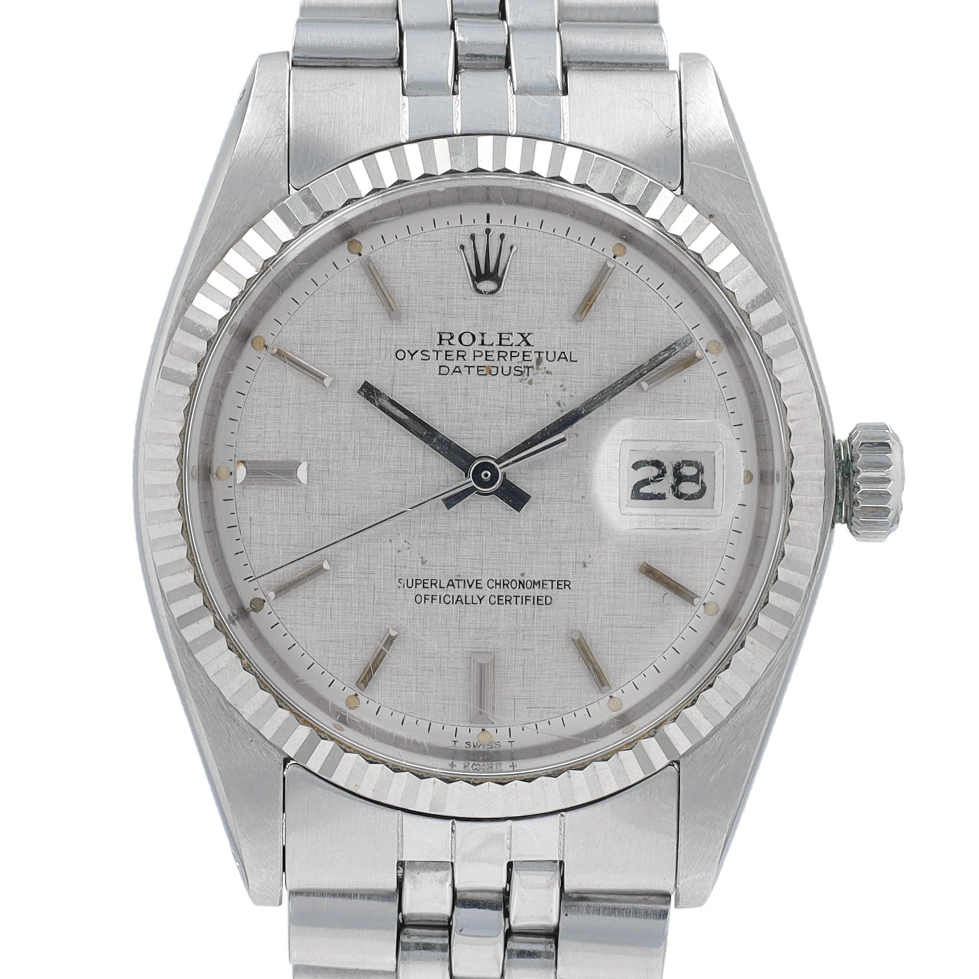 Vintage Rolex Datejust 36 1601 w/ Paper YR:1973