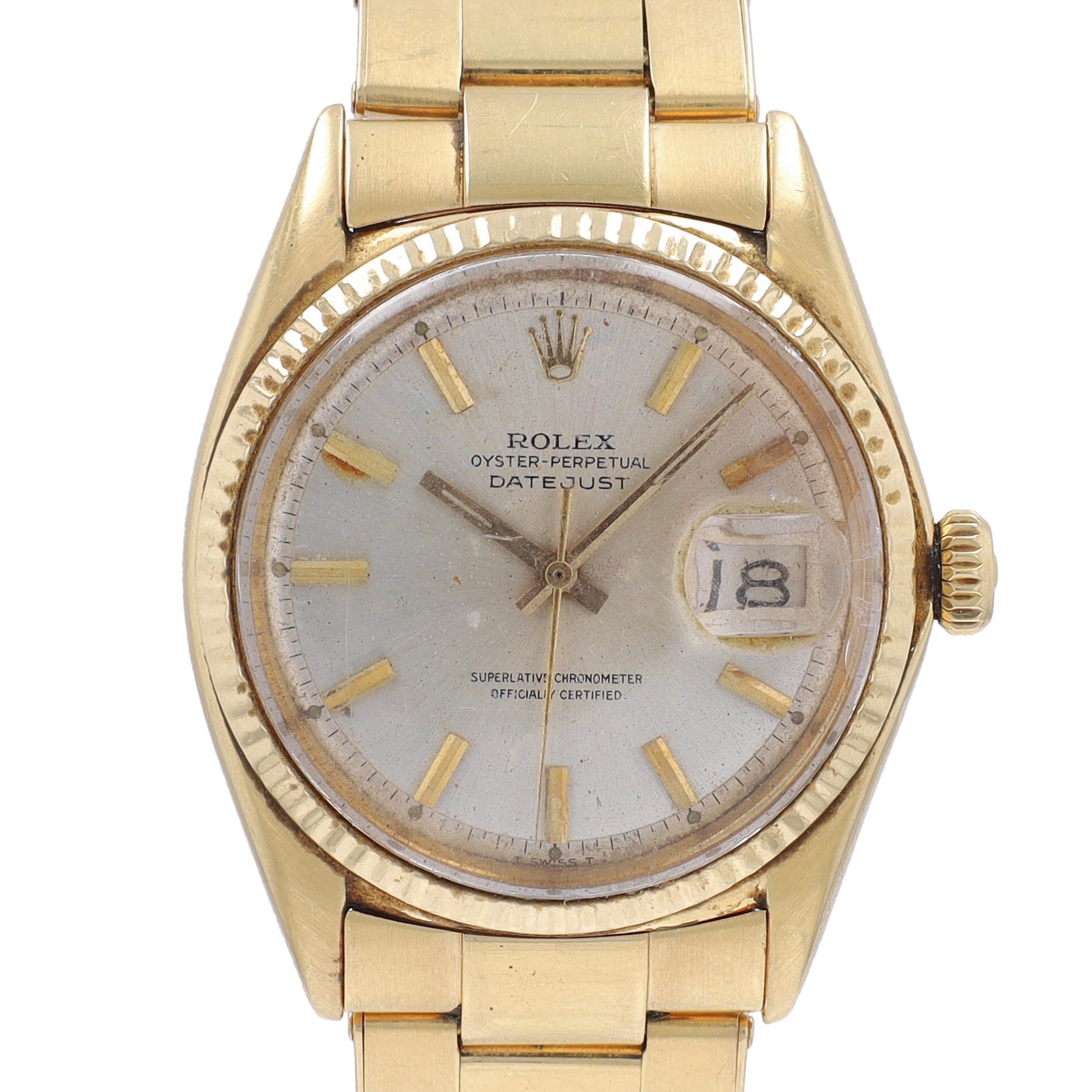 Vintage Rolex Datejust 36 1601 YR:1966