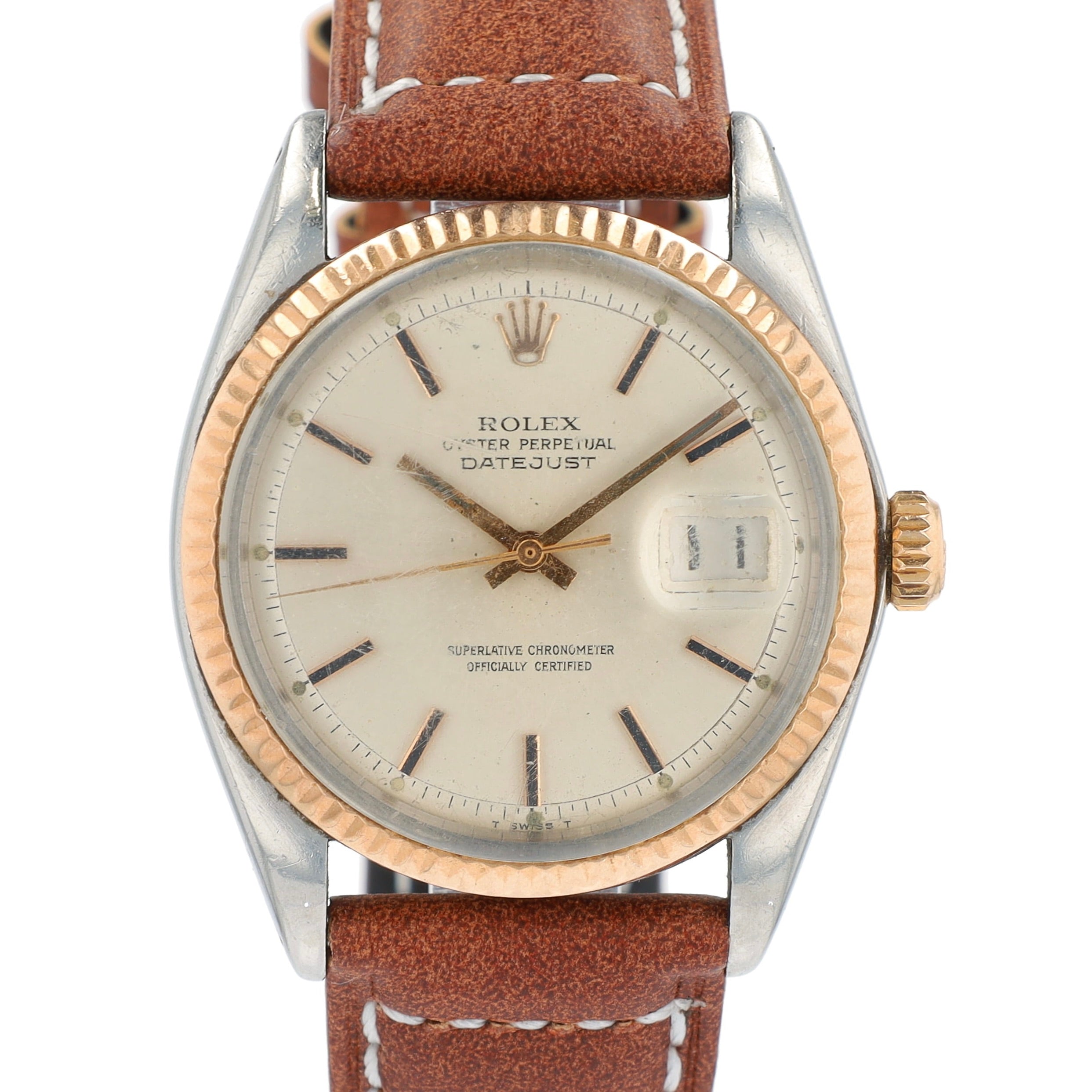 Vintage Rolex Datejust 36 1601 Two-Tone Rose YR:1973