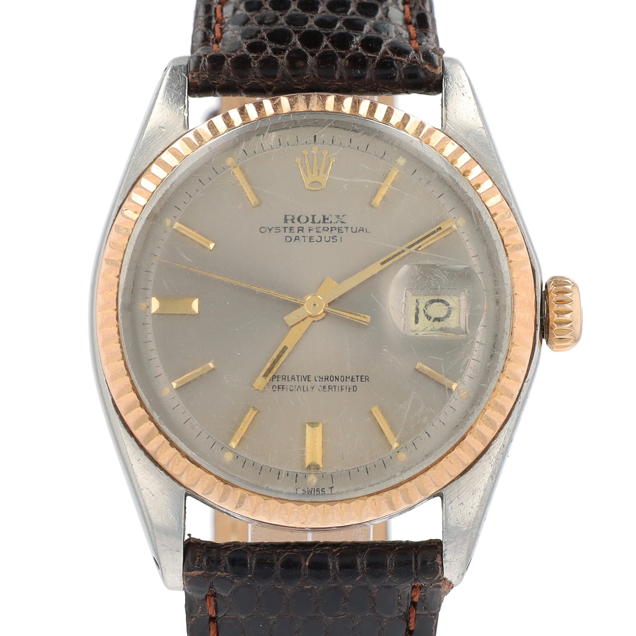 Vintage Rolex Datejust 36 1601 Two-Tone Rose YR:1971