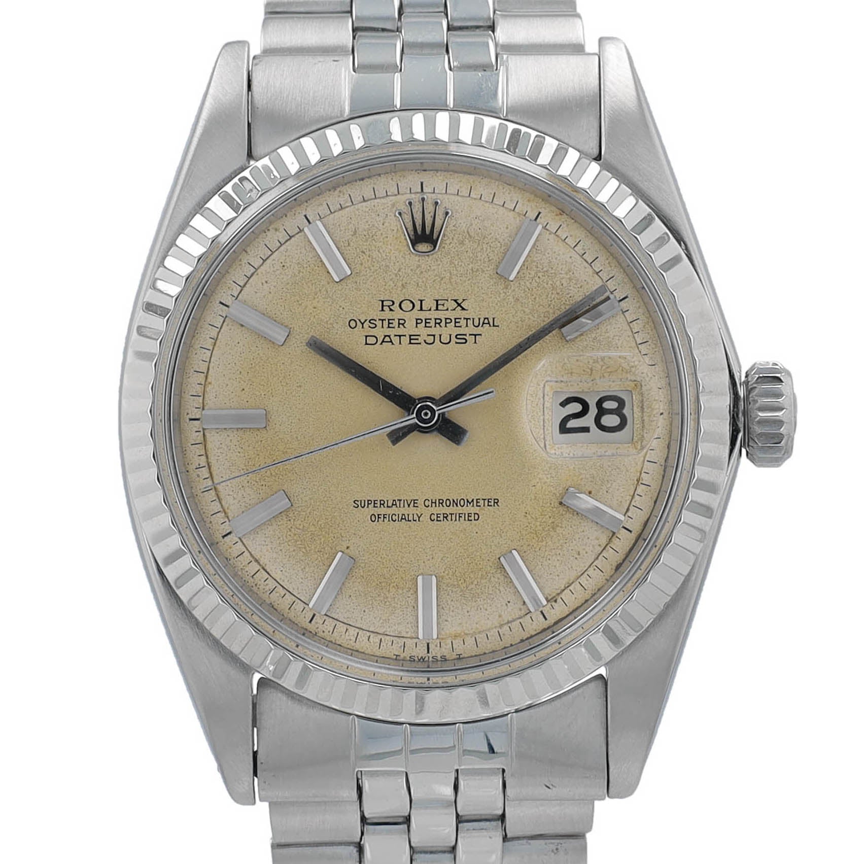 Vintage Rolex Datejust 36 1601 YR:1968