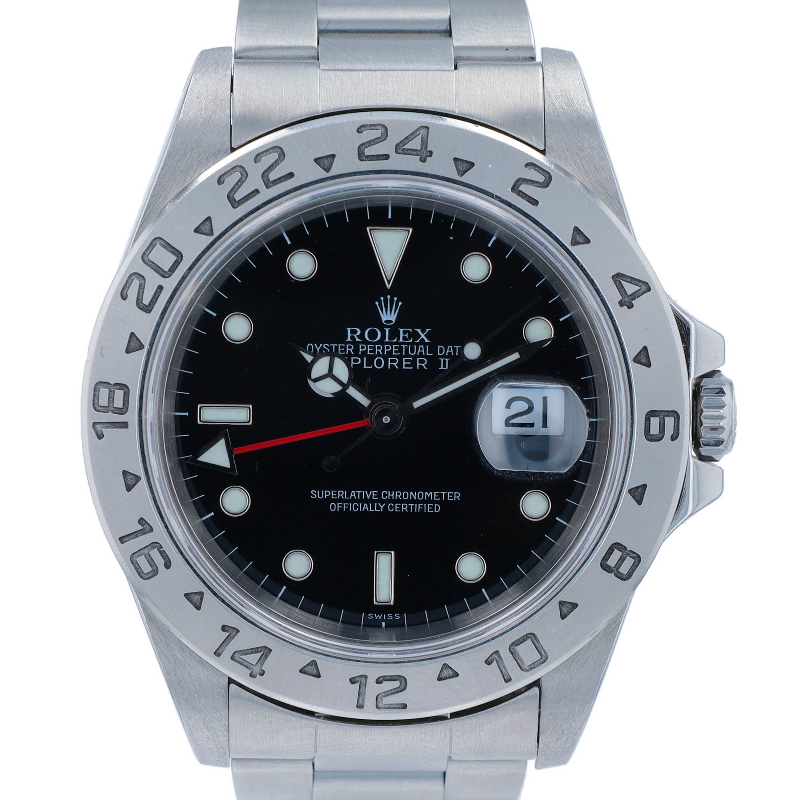 Rolex Explorer II 16570 w/ Box & Paper YR:1999