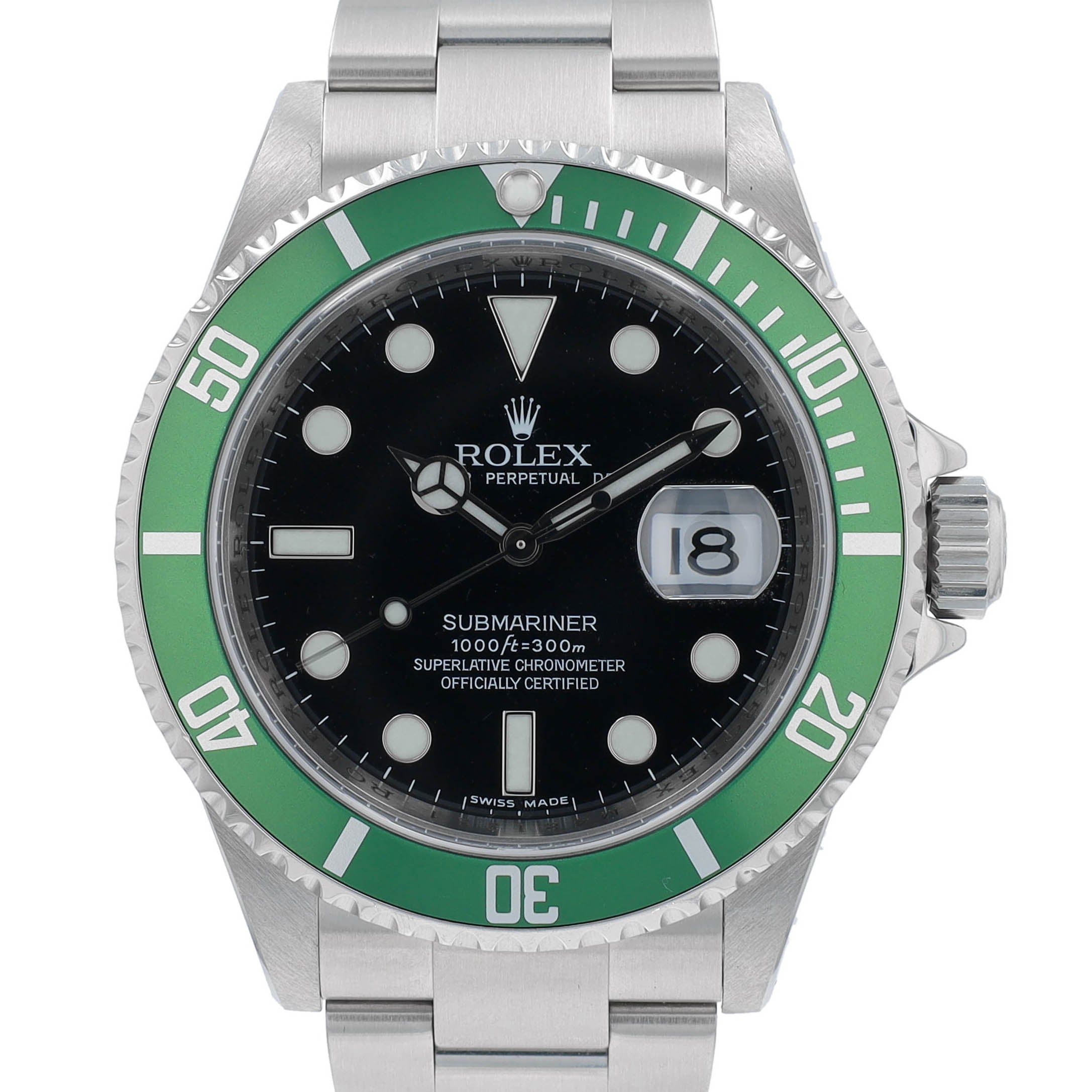 Rolex Submariner 16610 KERMIT YR:2008