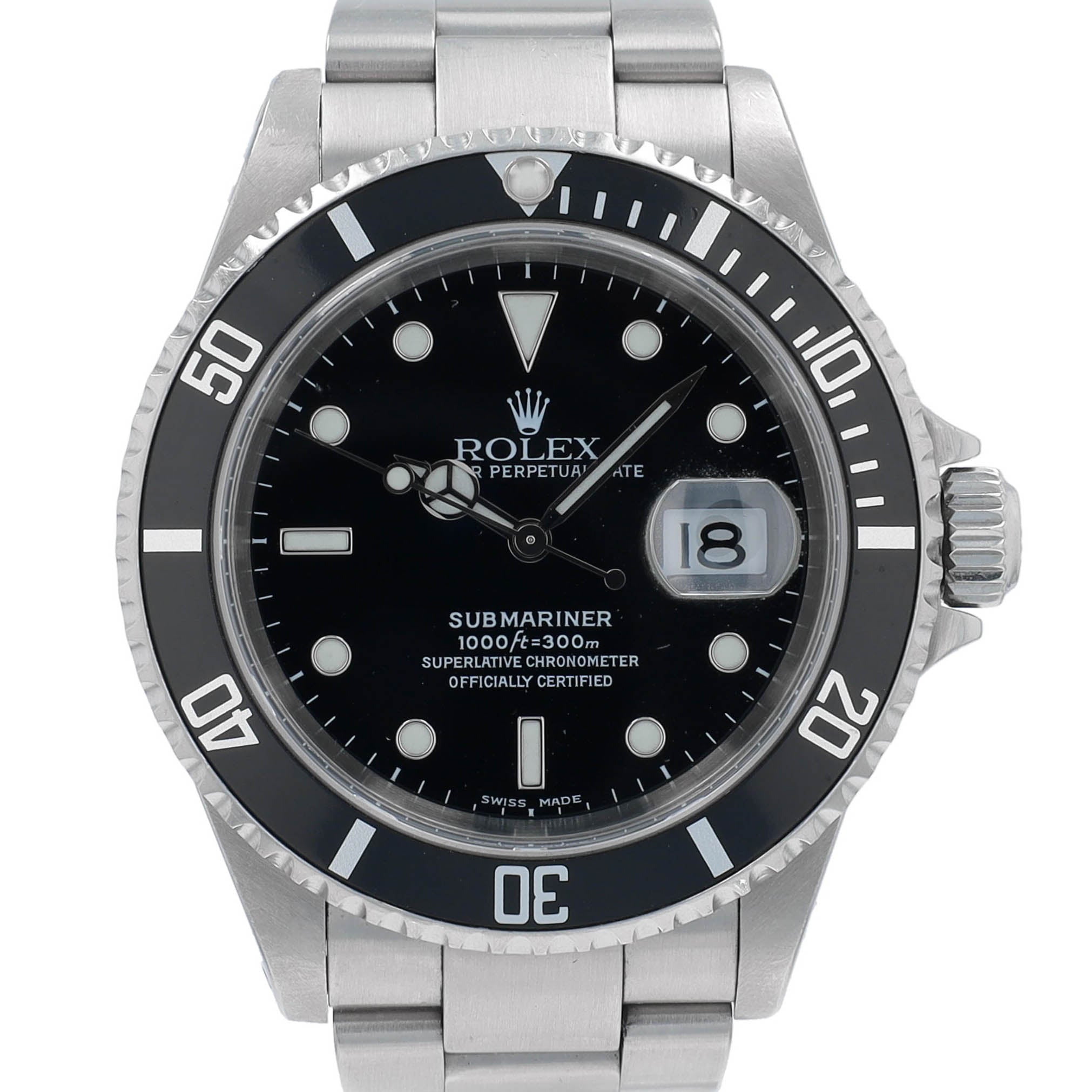 Rolex Submariner 16610 w/ Box & Paper YR:2002