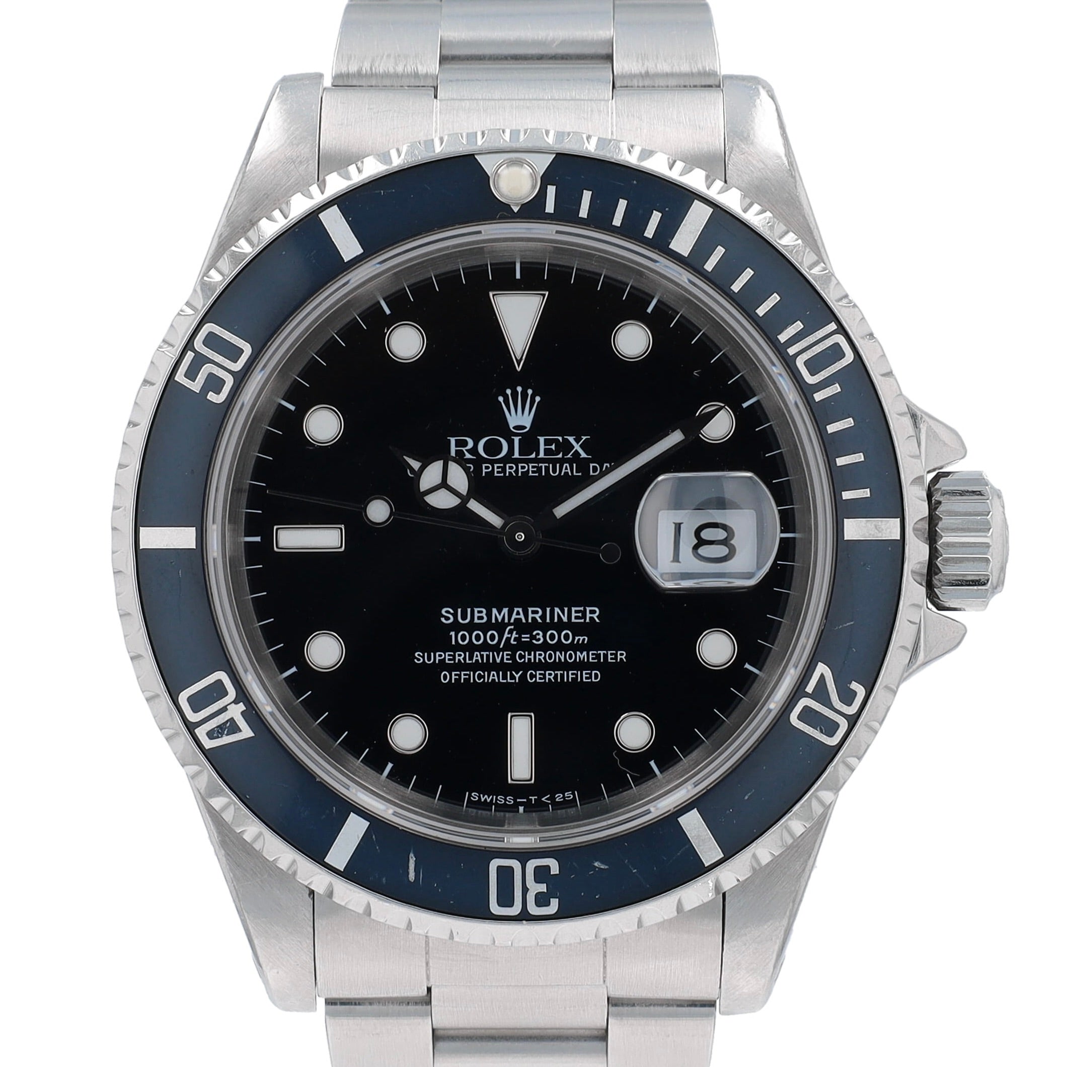 Rolex Submariner 16610 w/ Box & Paper 1990