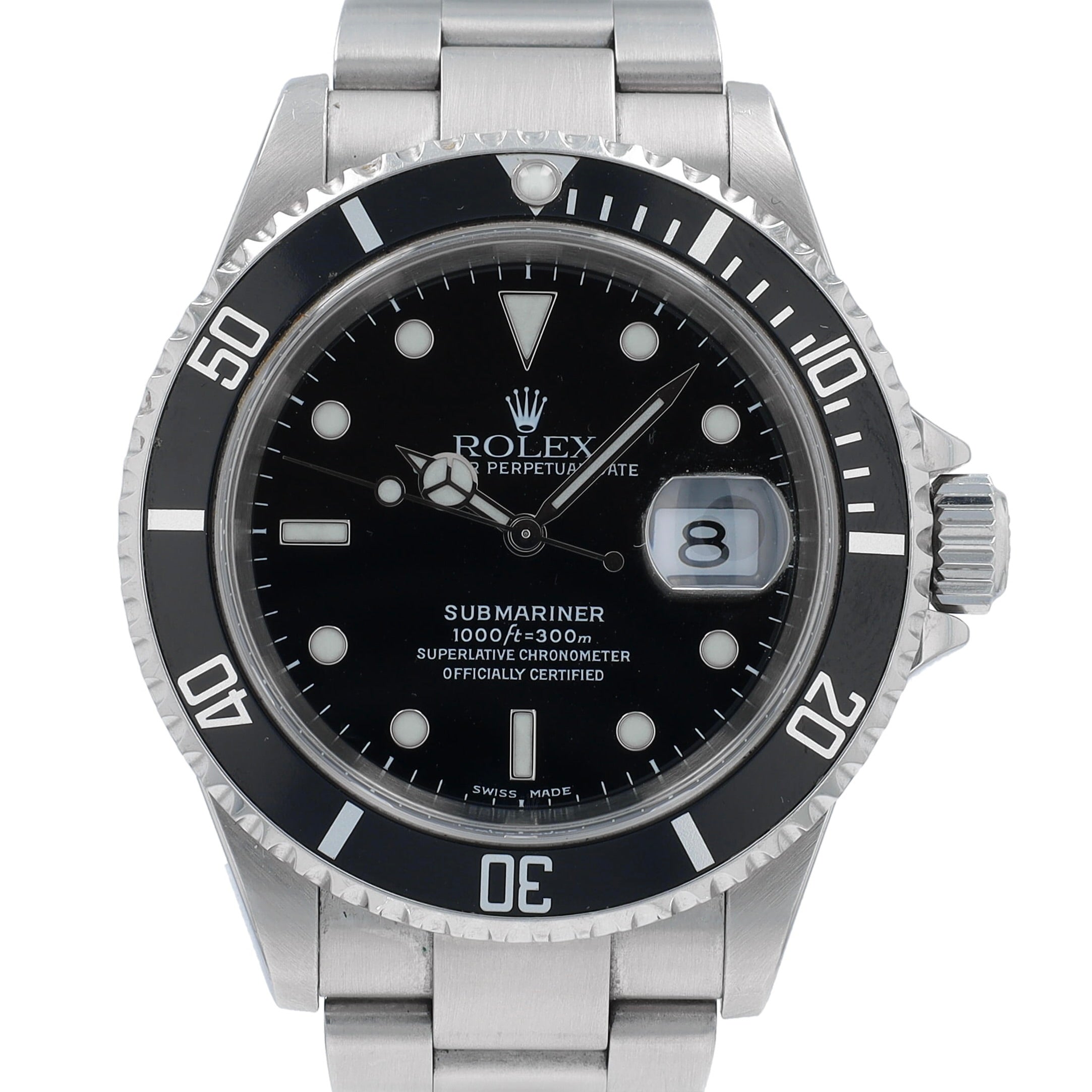 Rolex Submariner 16610 w/ Paper YR:2005
