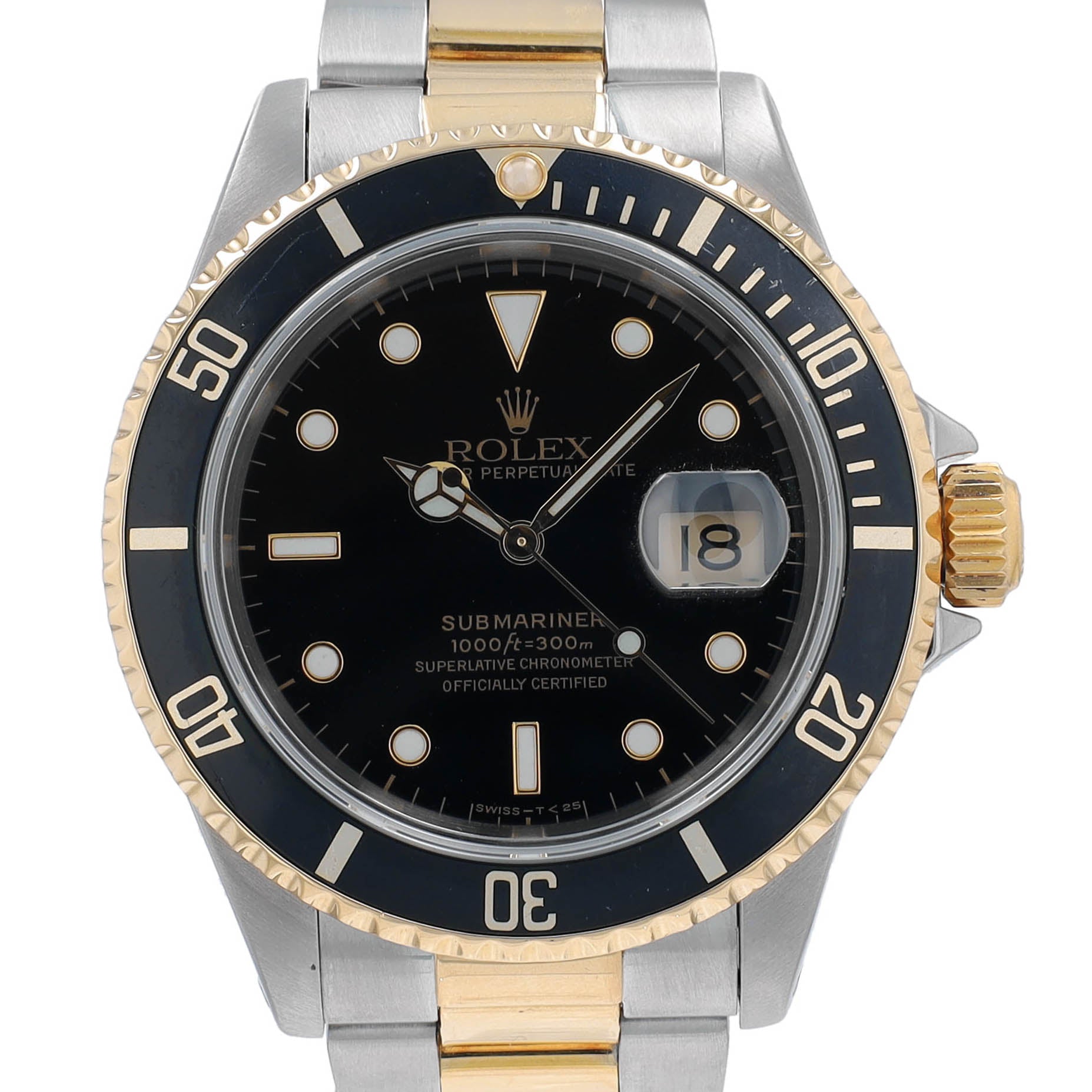 Rolex Submariner 16613 Black YR:1993