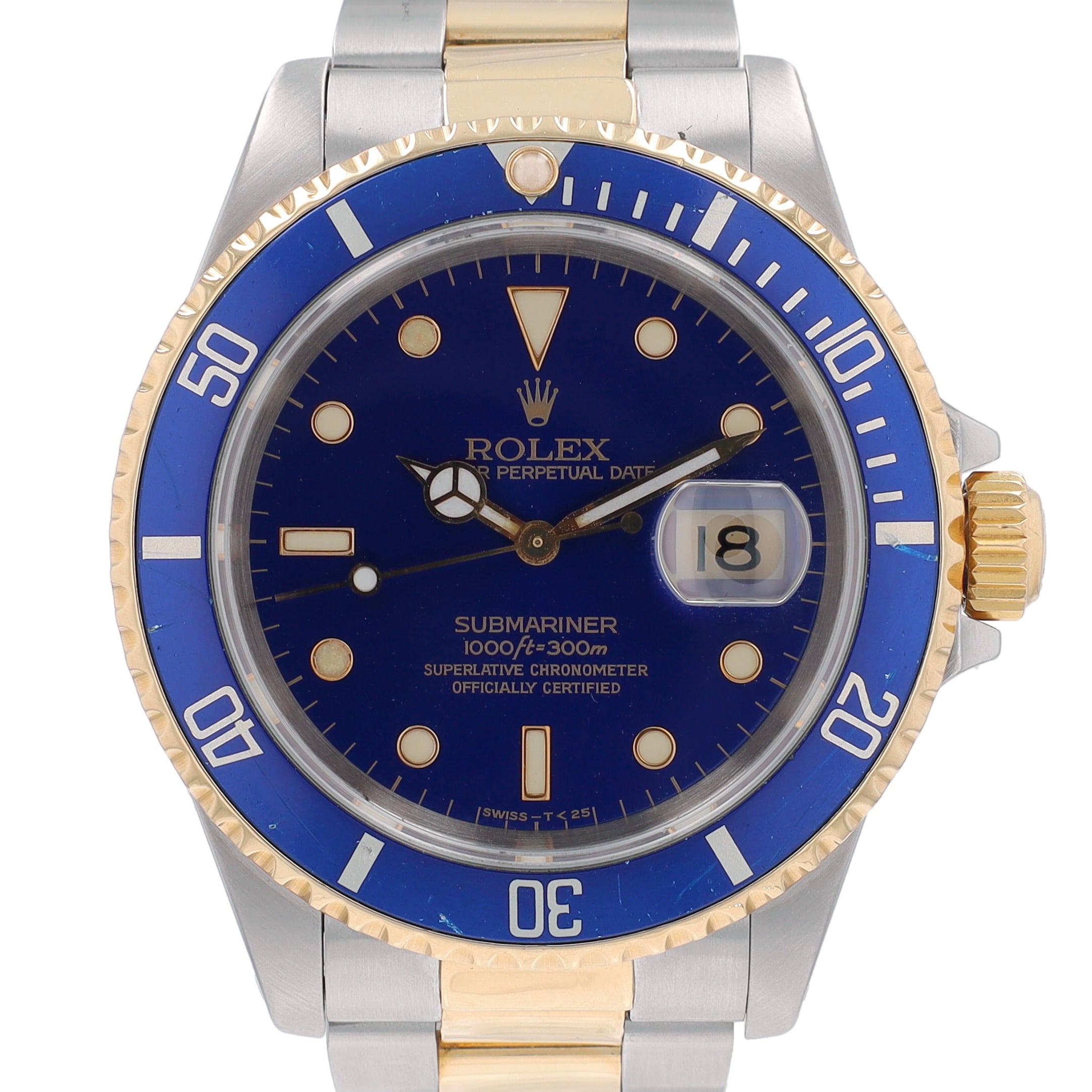 Rolex Submariner 16613 Blue YR:1991
