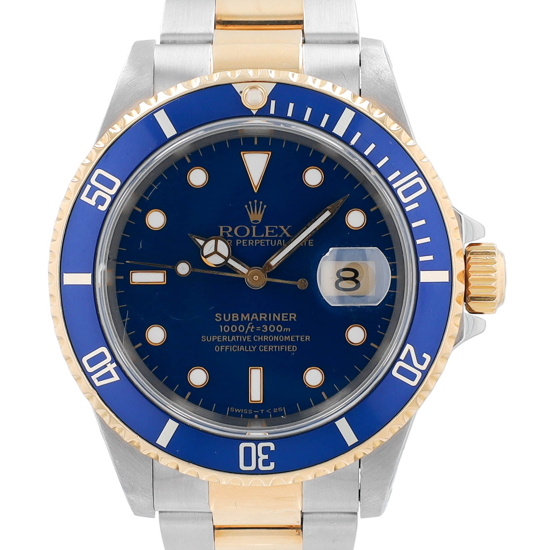 Rolex Submariner 16613 Blue w/ Box & Paper YR:1997