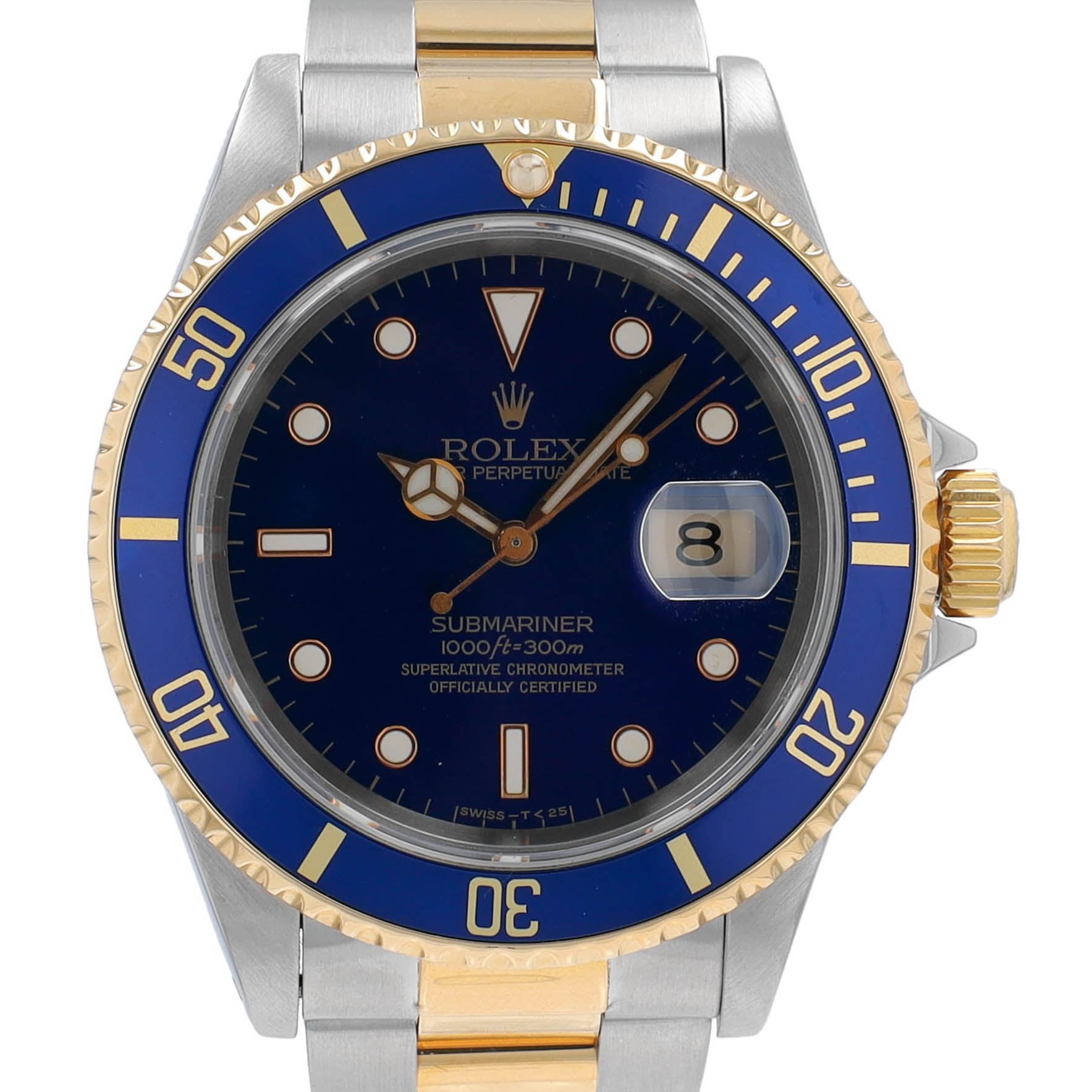 Rolex Submariner 16613 Blue w/ Box &Cert YR:1993