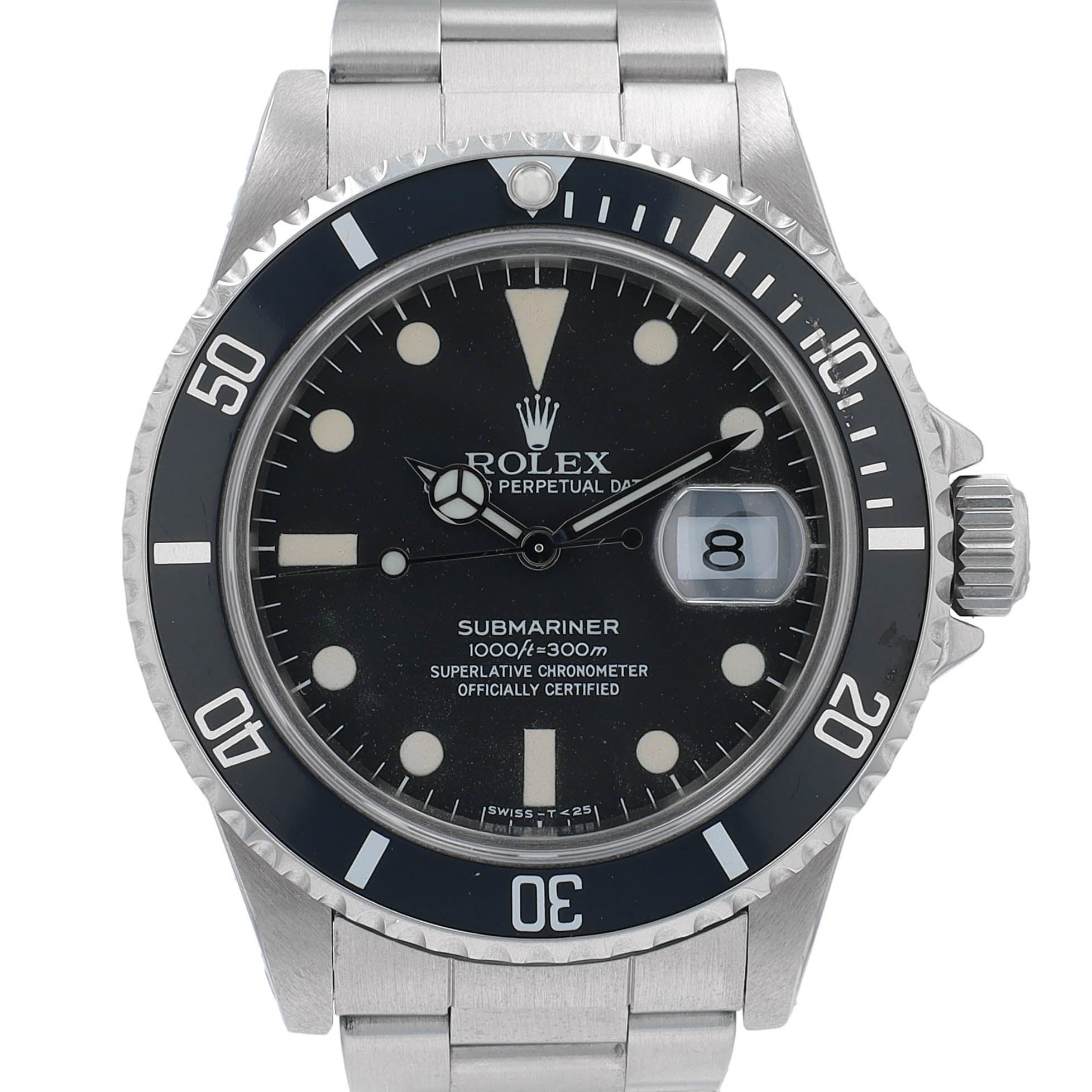 Rolex Submariner 16800 w/Box & Paper YR:1984