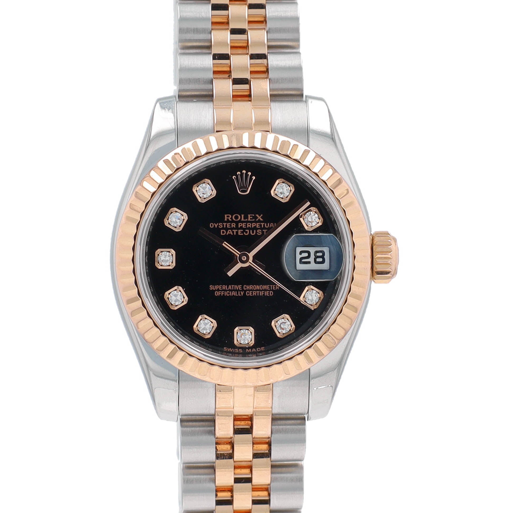 Rolex Datejust 26 179171 w/ Service Card YR:2001
