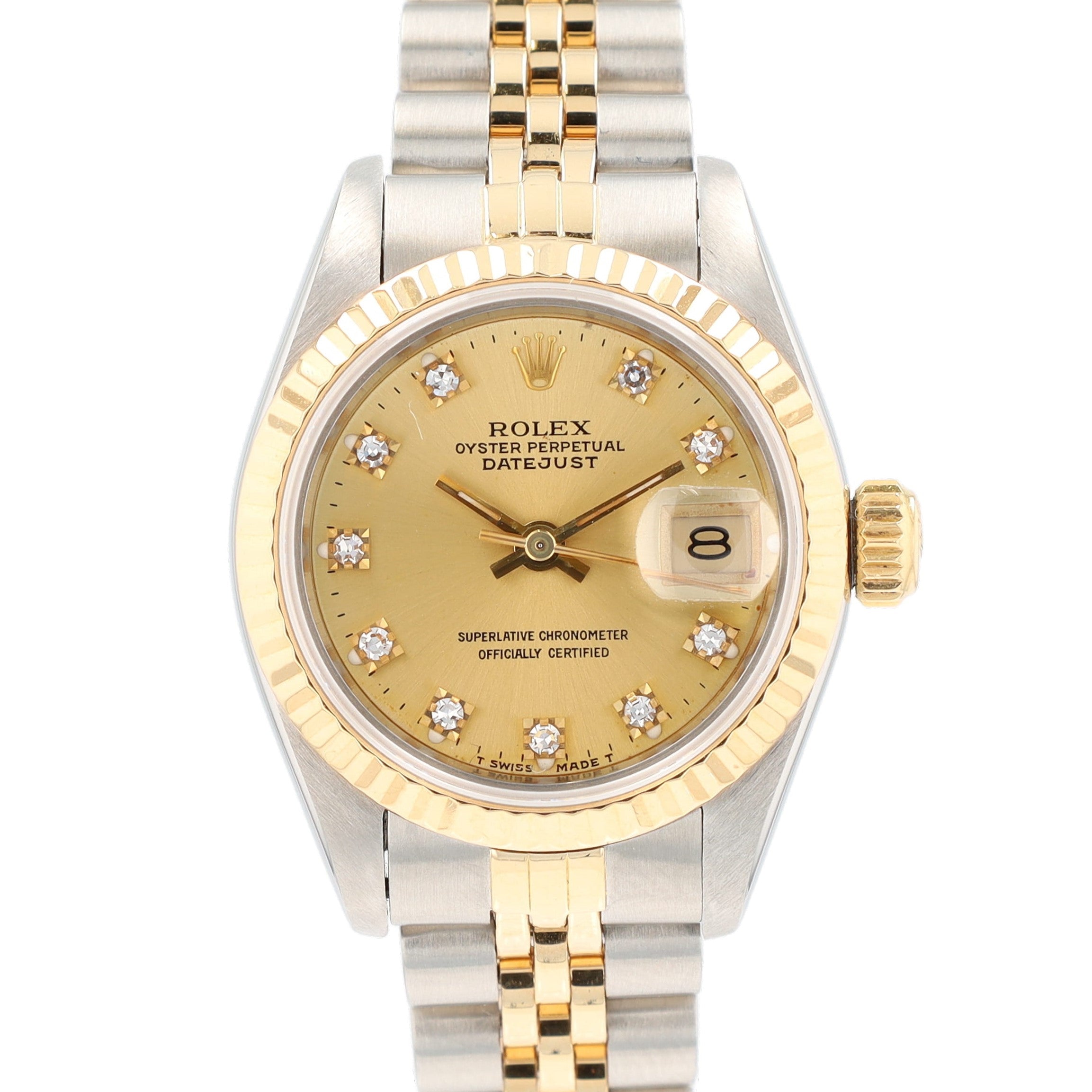 Rolex Datejust 26 69173 w. Box & Paper 1990