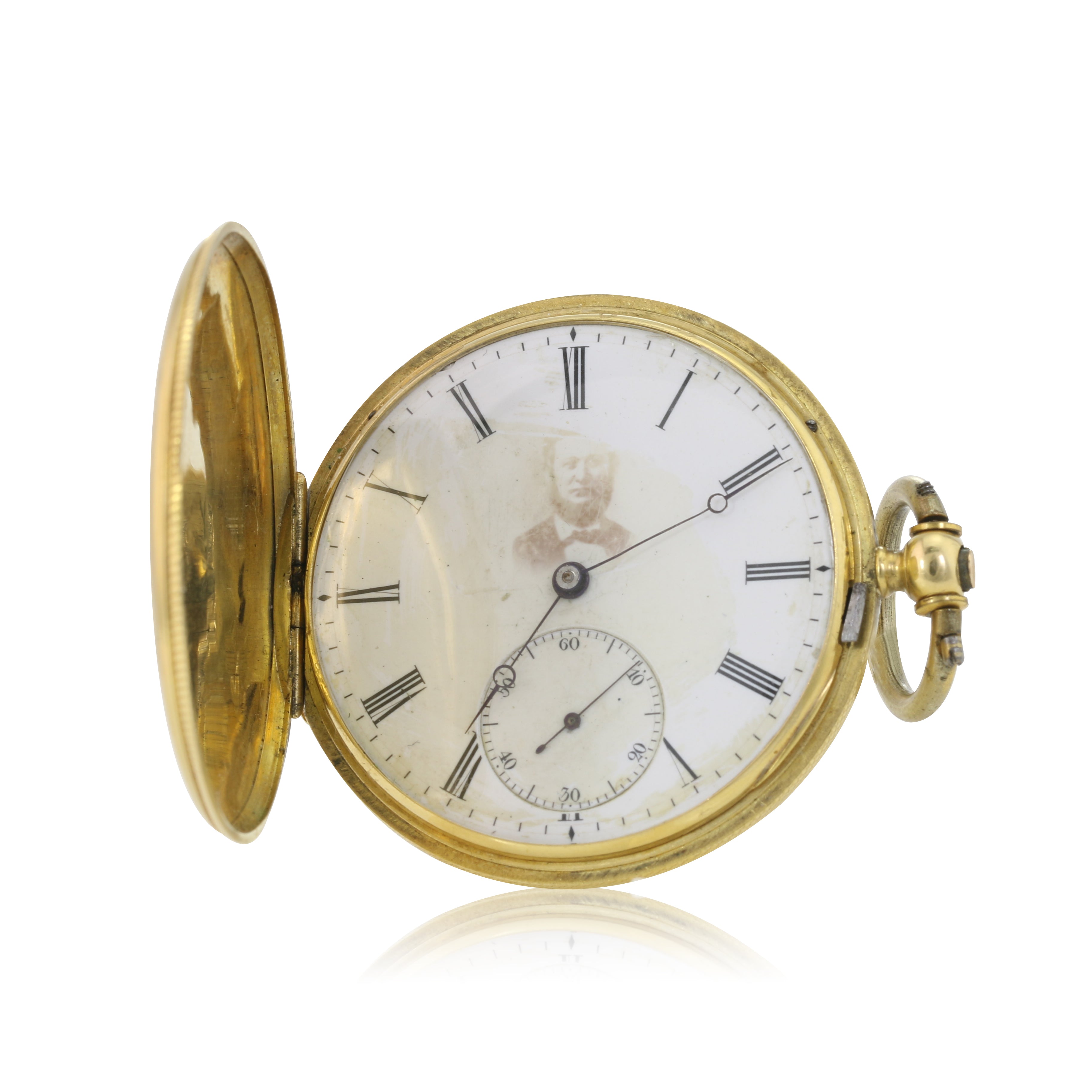 Vacheron & Constantin 18K Solid Yellow Gold Chrono Full Hunter Pocket Watch - TP Collections