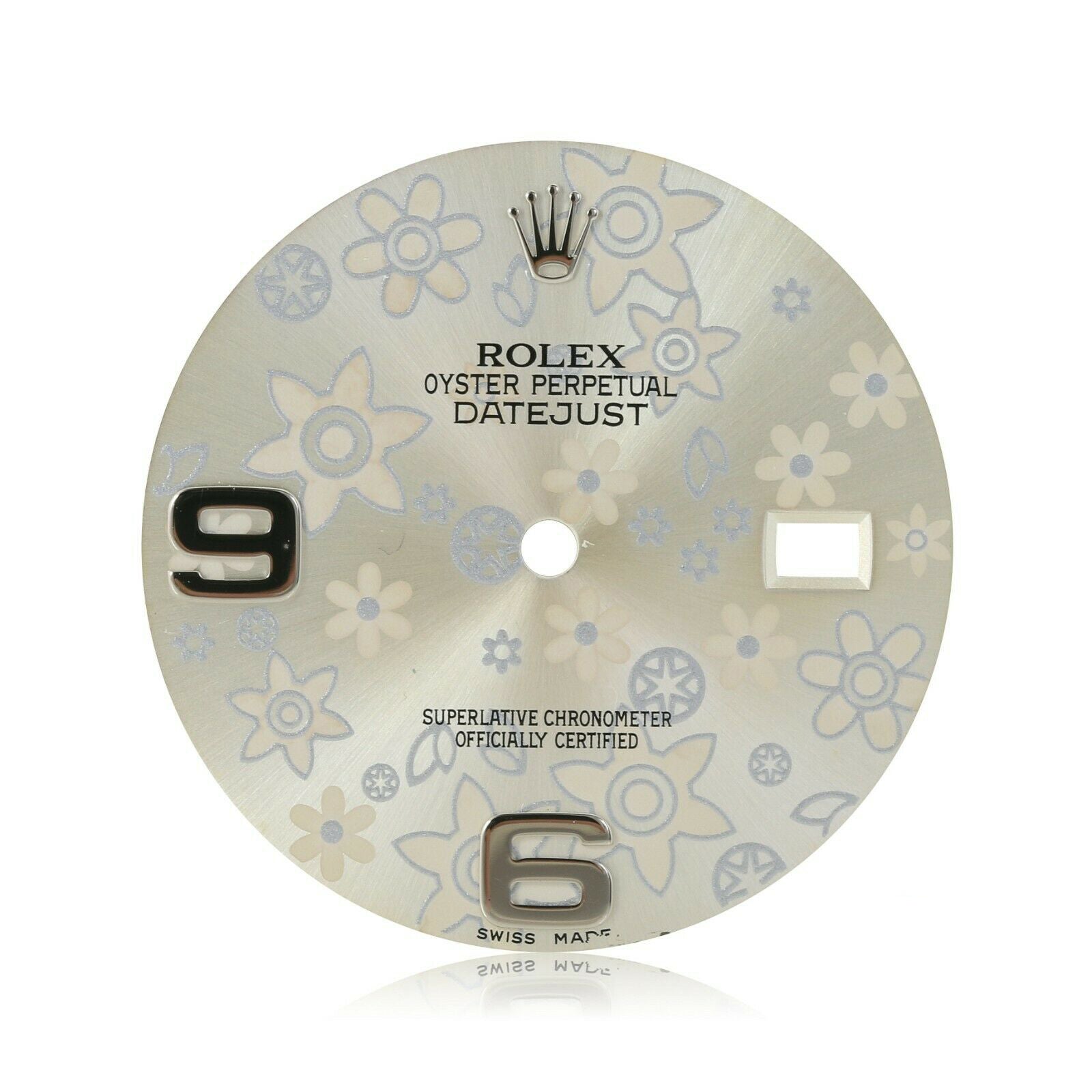 Original Rolex Silver Floral Dial for Datejust Steel 36mm 116200 116234