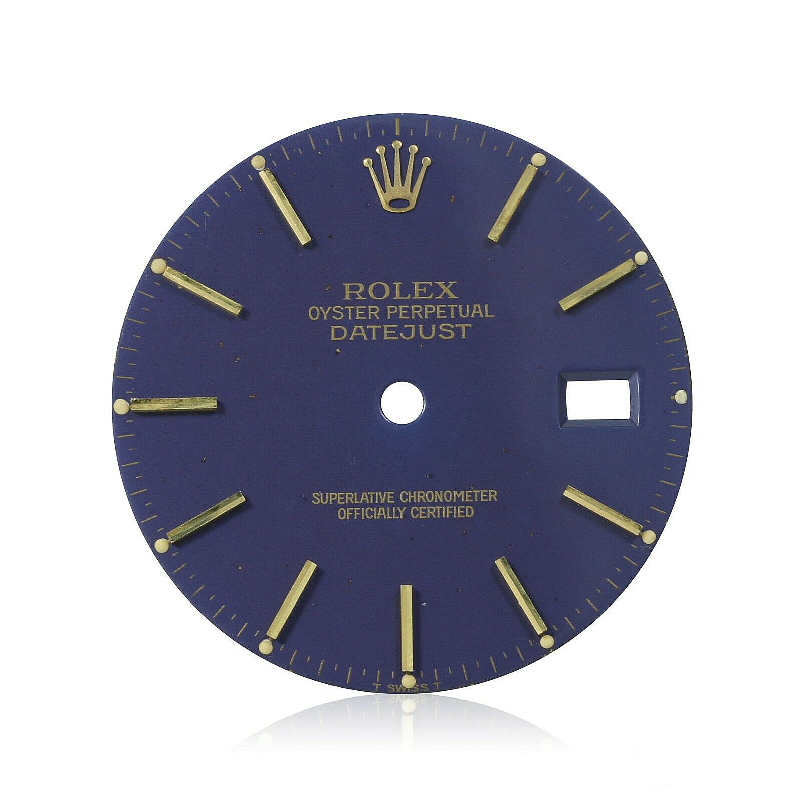 Original Rolex Purple-Blue Index Dial for Datejust 36mm Two-Tone 16013 16233