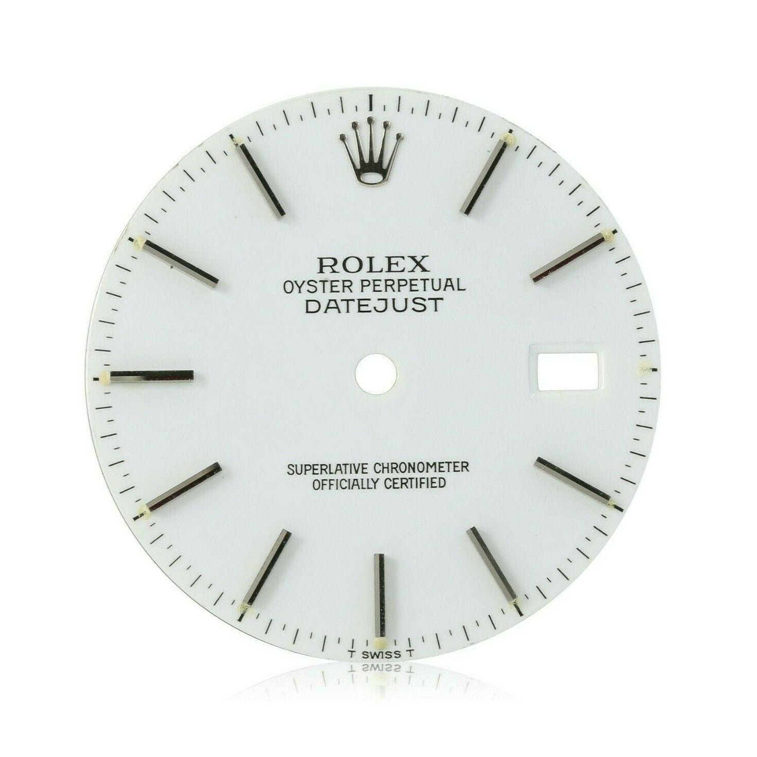Original Rolex White Index Dial for Datejust 36mm Steel 16014 16234