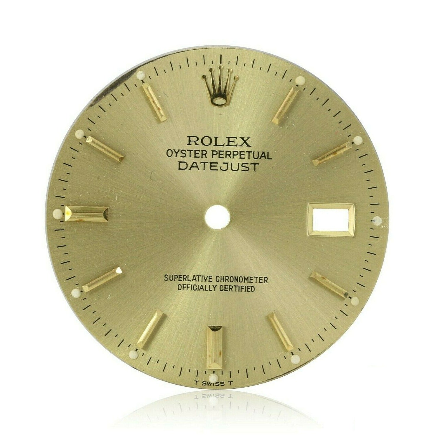 Original Rolex Champagne Index 8+2 Dial fits Datejust 36mm Two-Tone 16013 16233