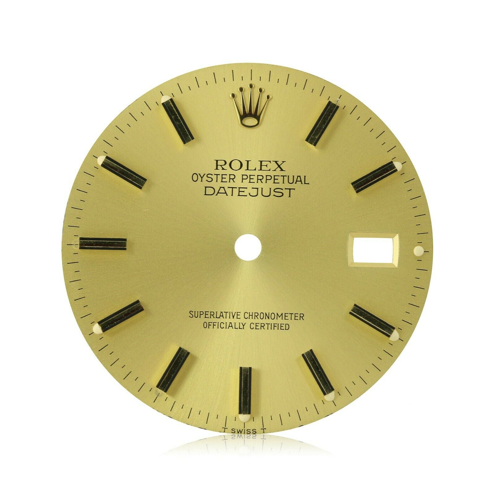 Original Rolex Champagne "Fatboy" Dial Datejust 36mm Mens Two-Tone 16013 16233
