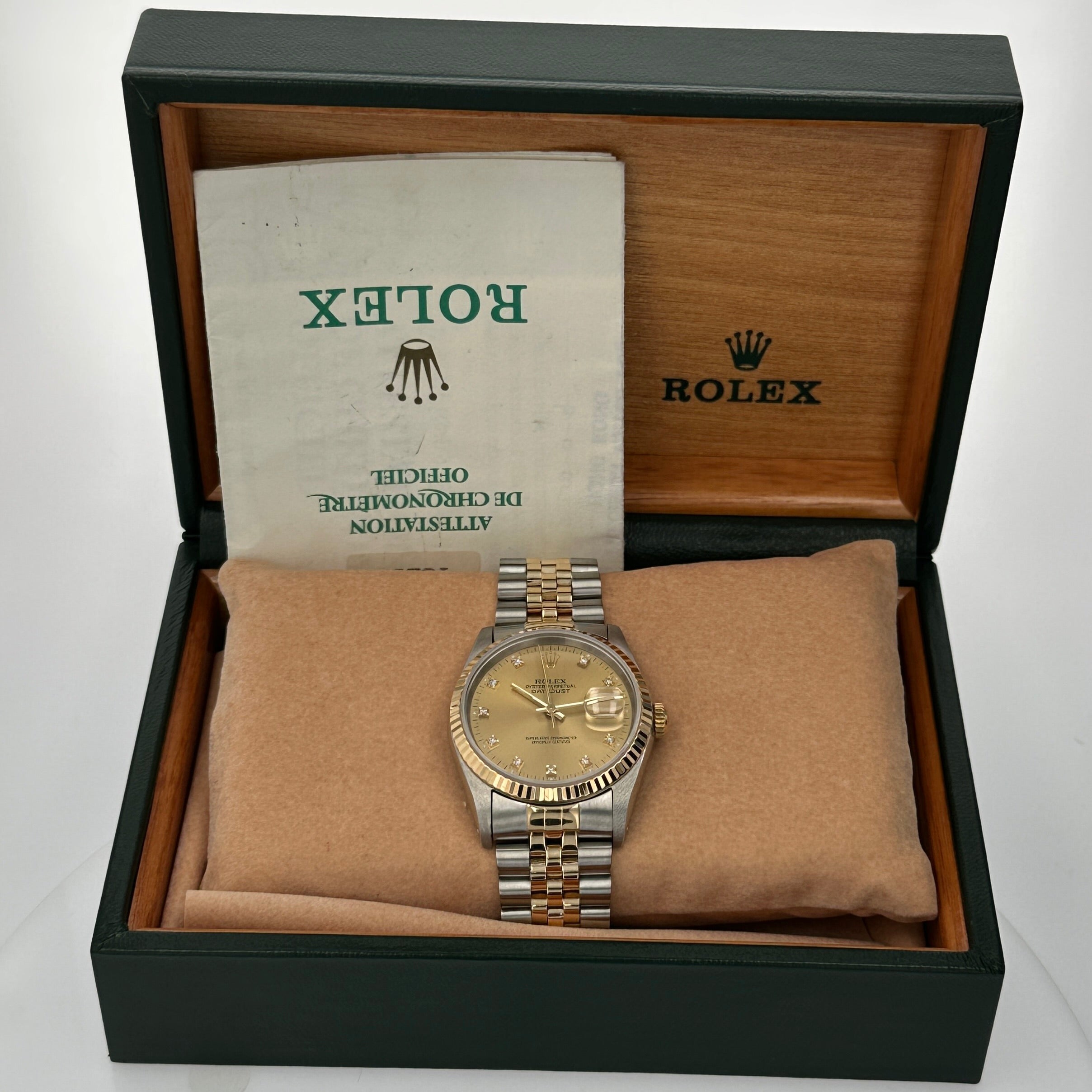 Rolex Datejust 36 16233 w/ Box & Paper YR:1991