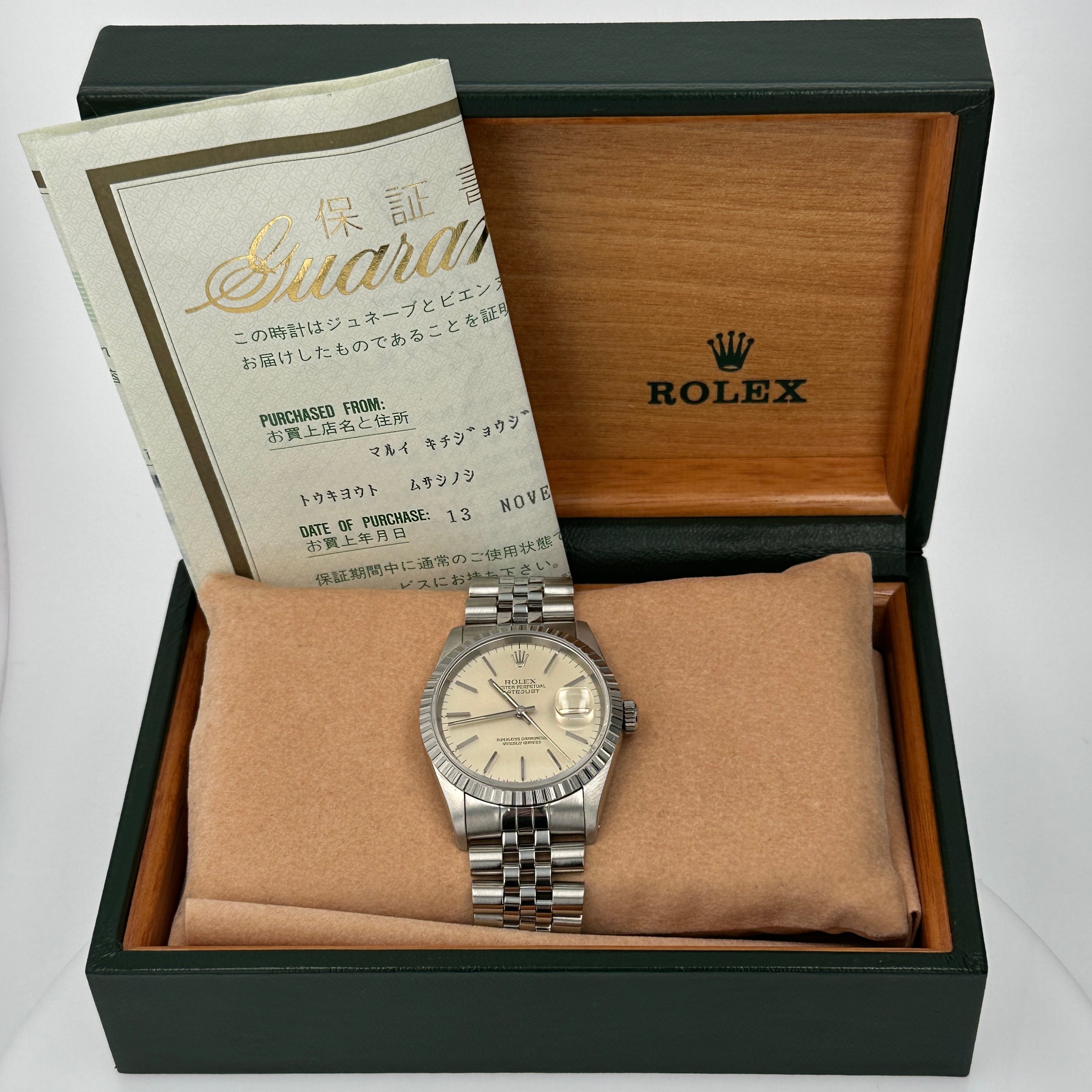 Rolex Datejust 36 16220 w/ Box &  Paper YR:1991