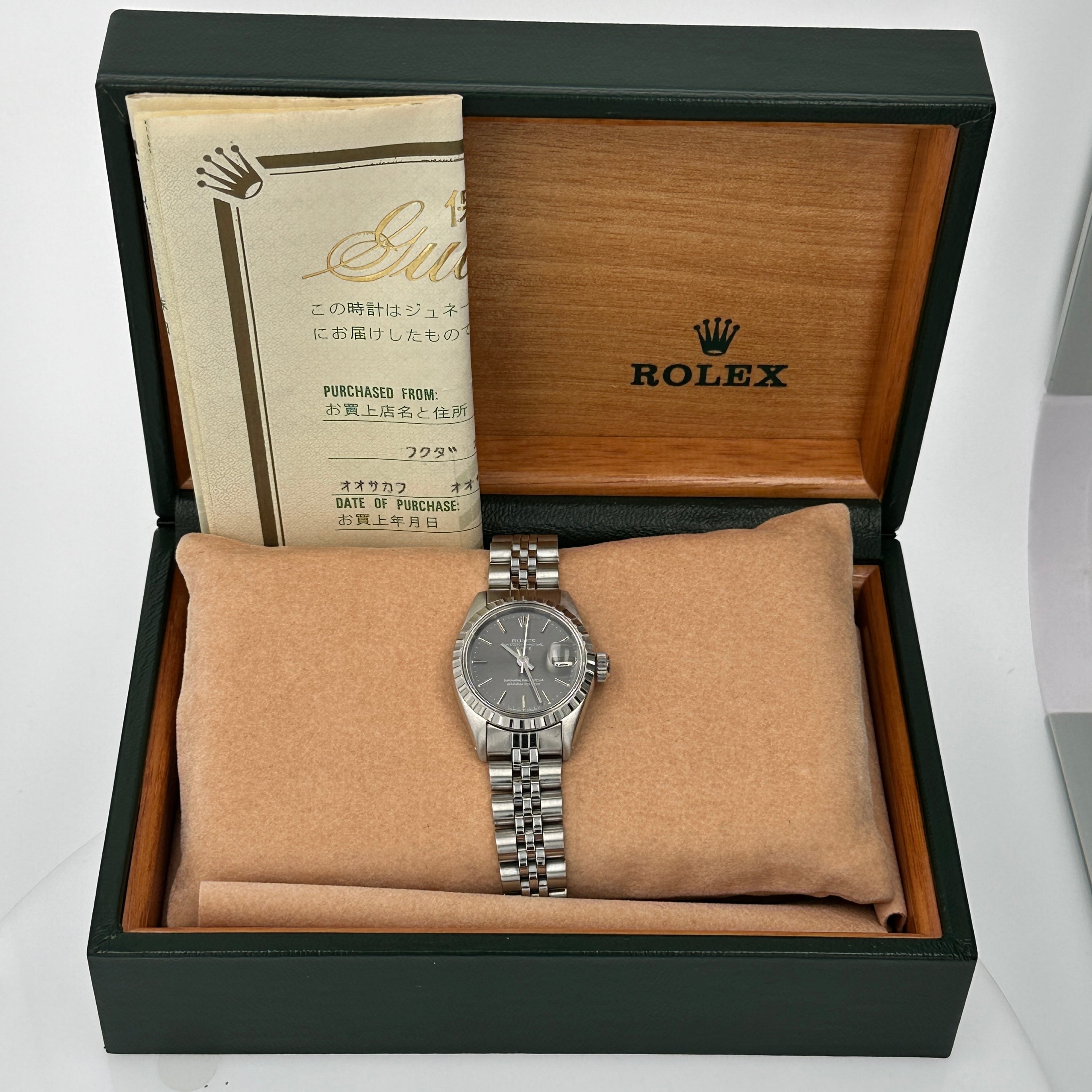 Rolex Date26 6924 w/ Box & Paper YR:1981
