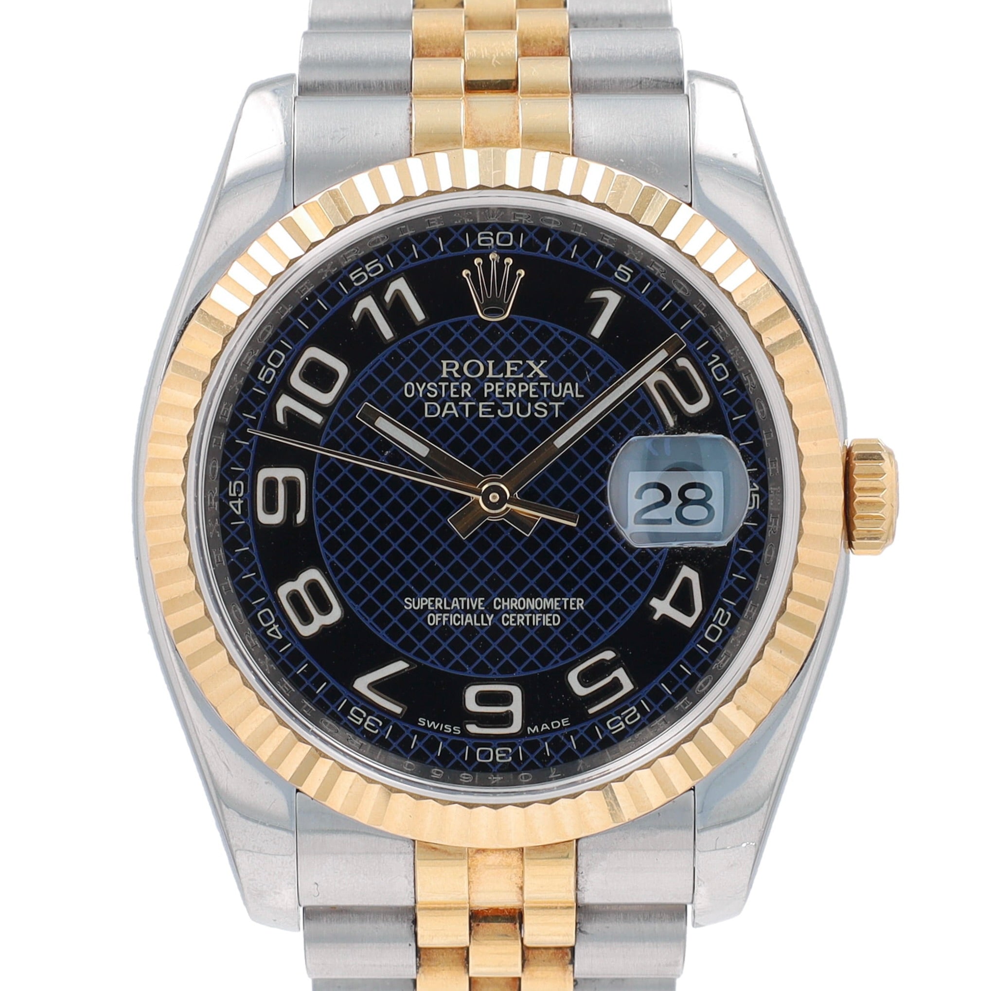 Rolex Datejust 36 116233 w/ Box & Cert YR:2010