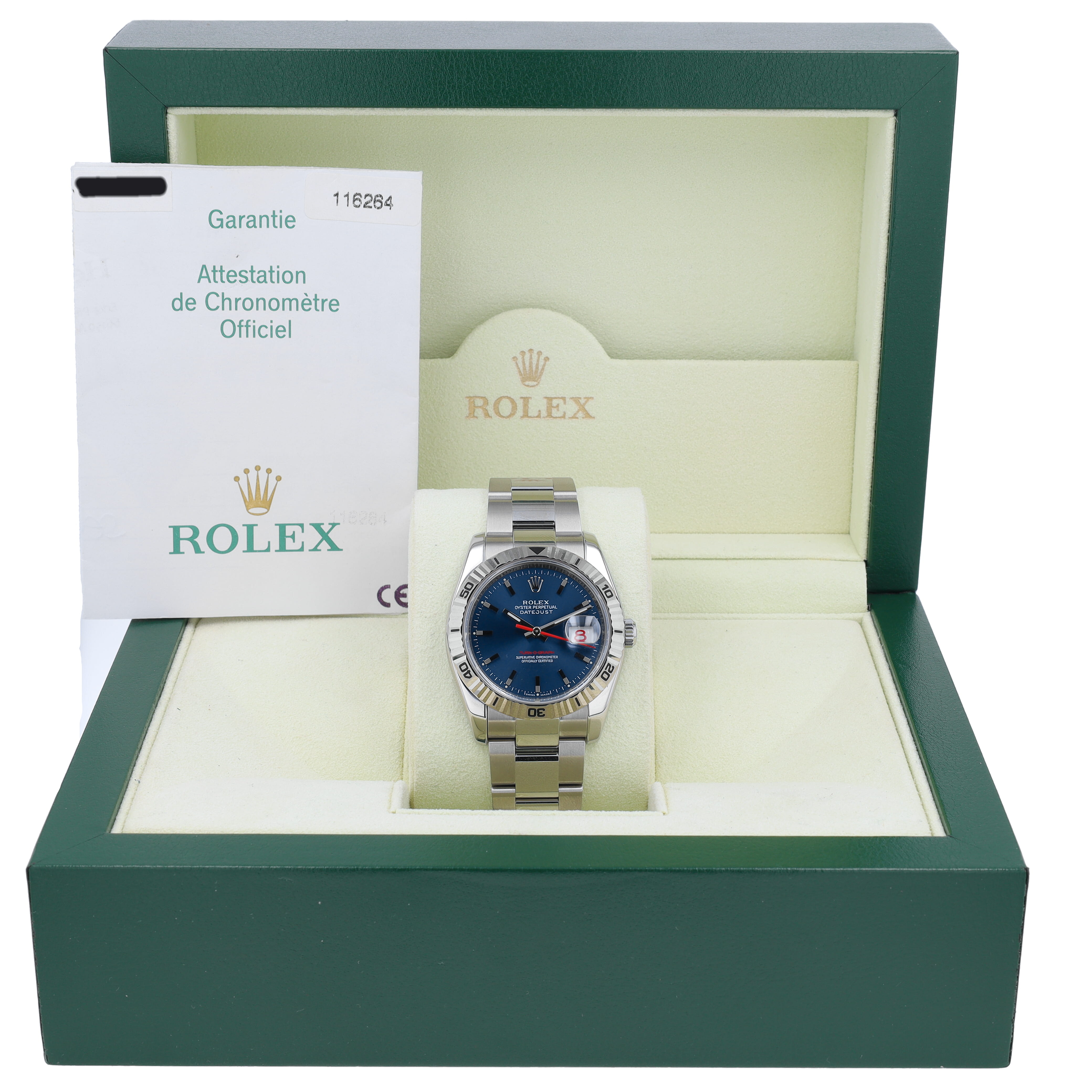 Rolex Datejust 36 116264 w/ Box & Paper 2004
