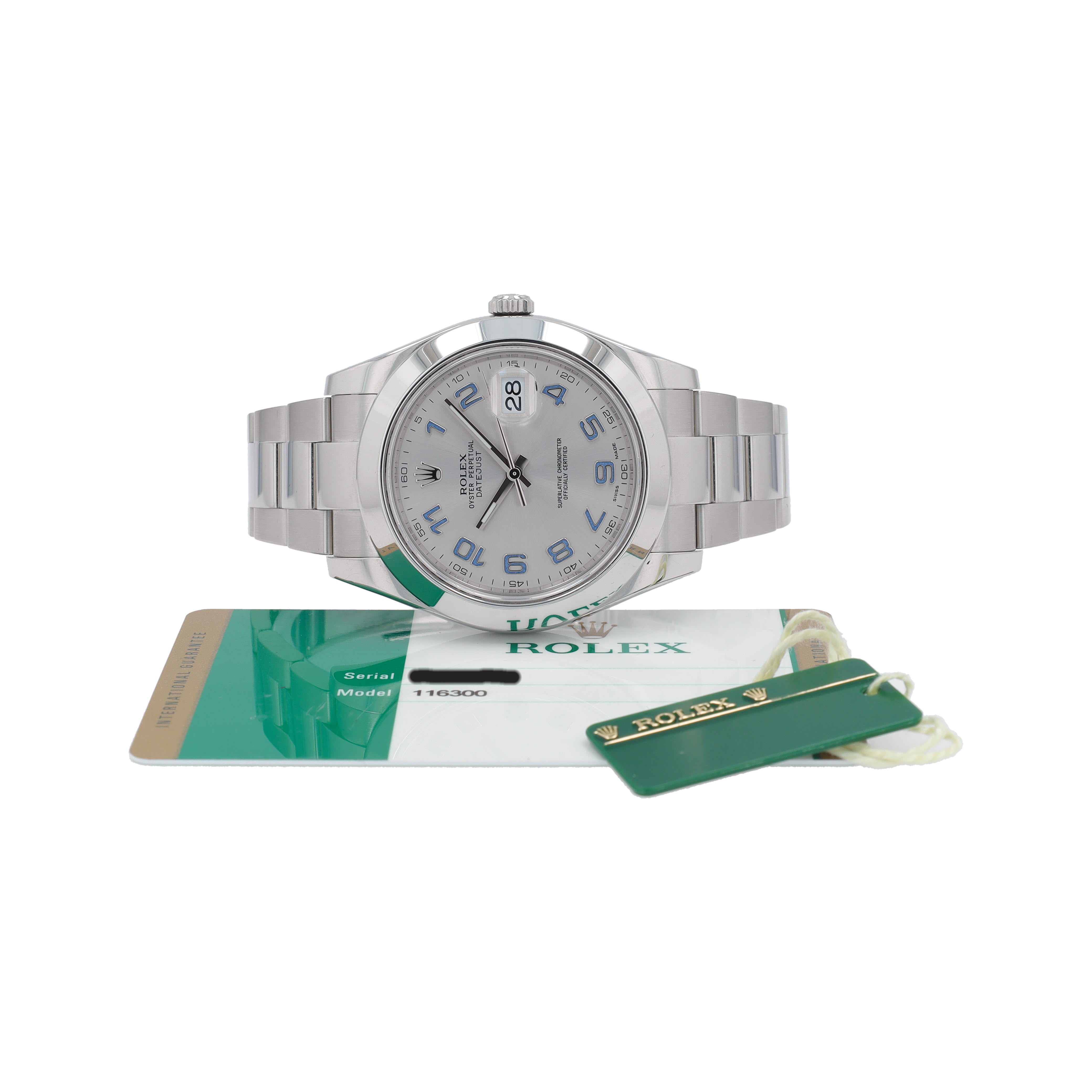 Rolex Datejust II 116300 w/ Box & Cert YR:2018
