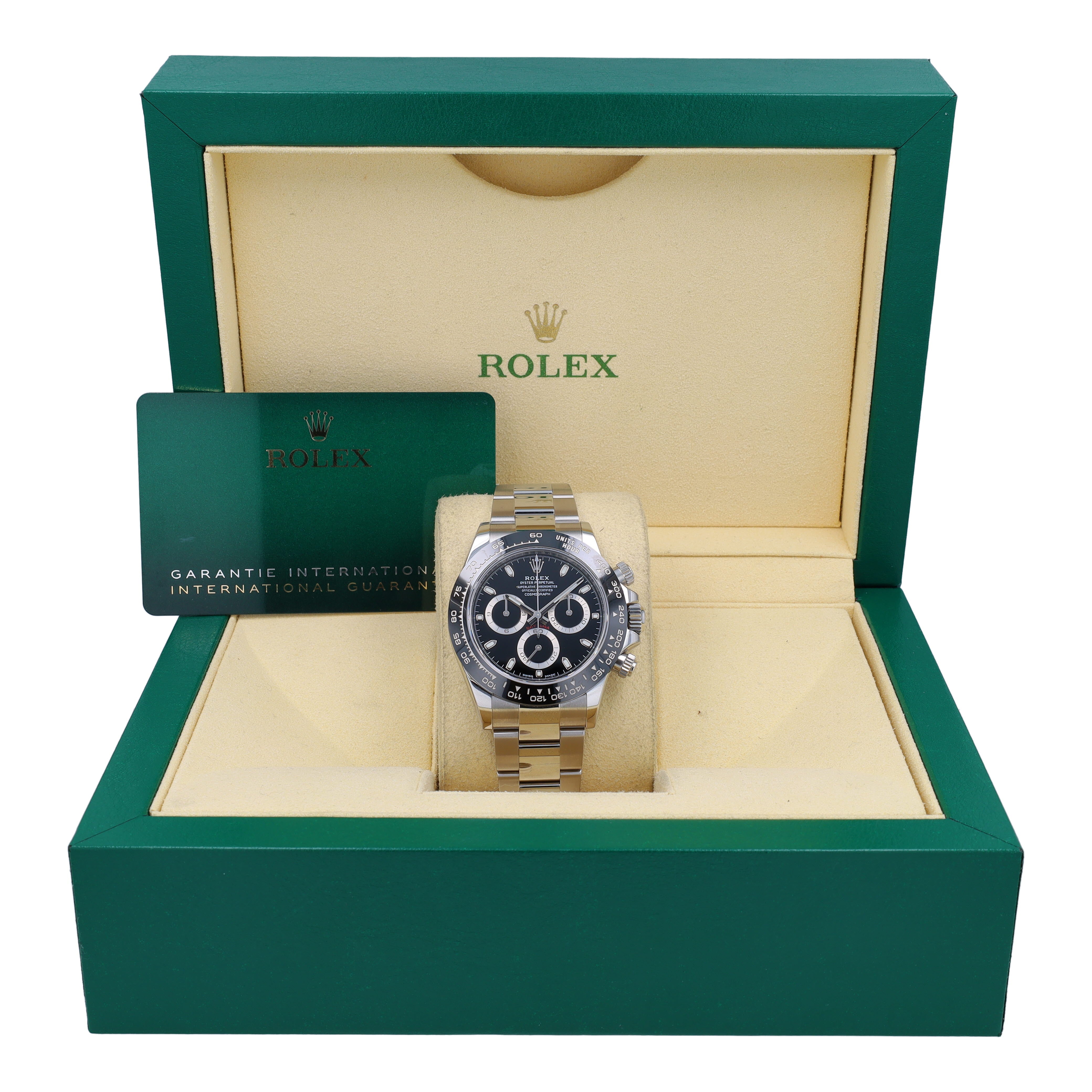 Unworn Rolex Daytona 116500 w/ Stickers (Bar Code) Box & Cert 2023