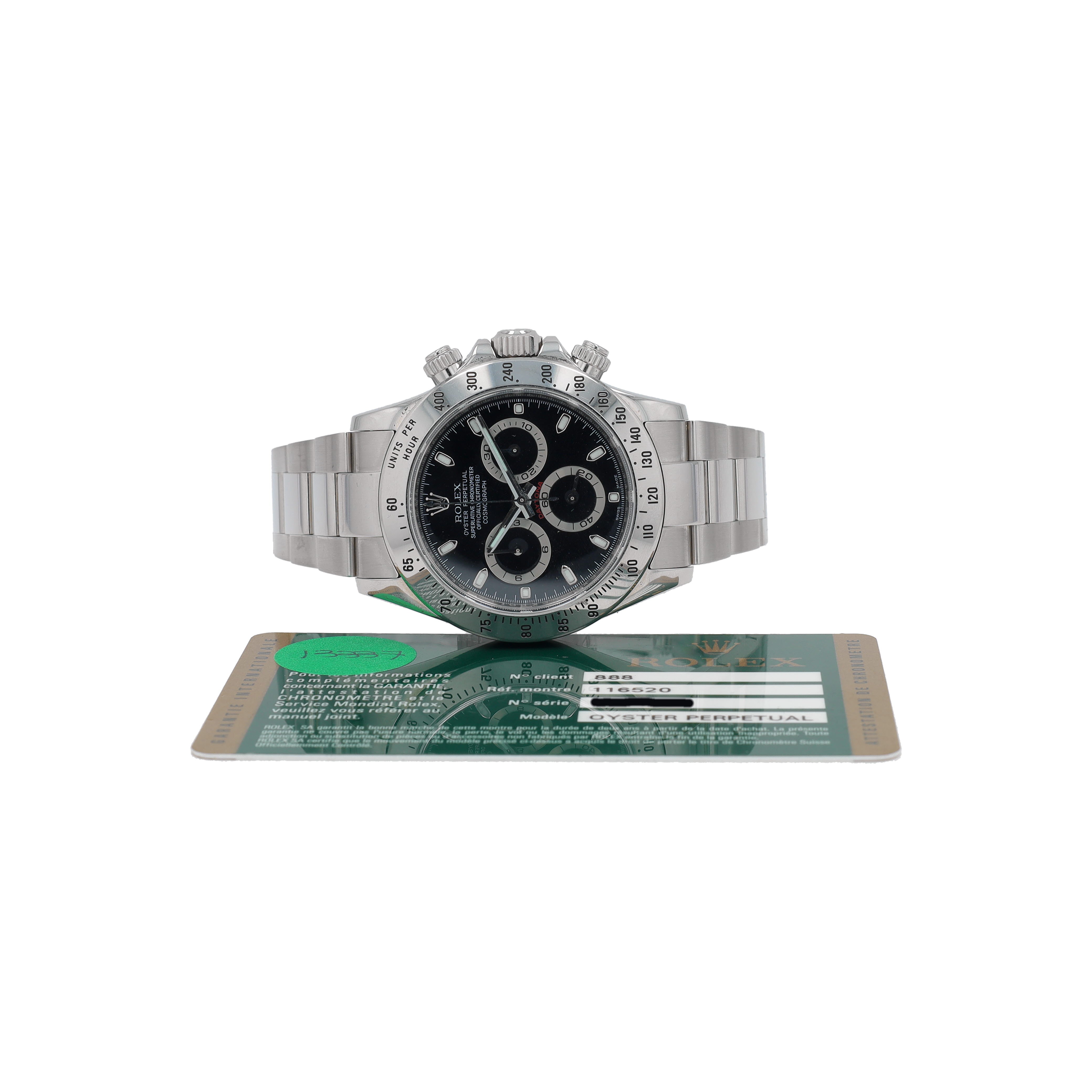 Rolex Daytona 116520 w/ Box & Paper YR:2011