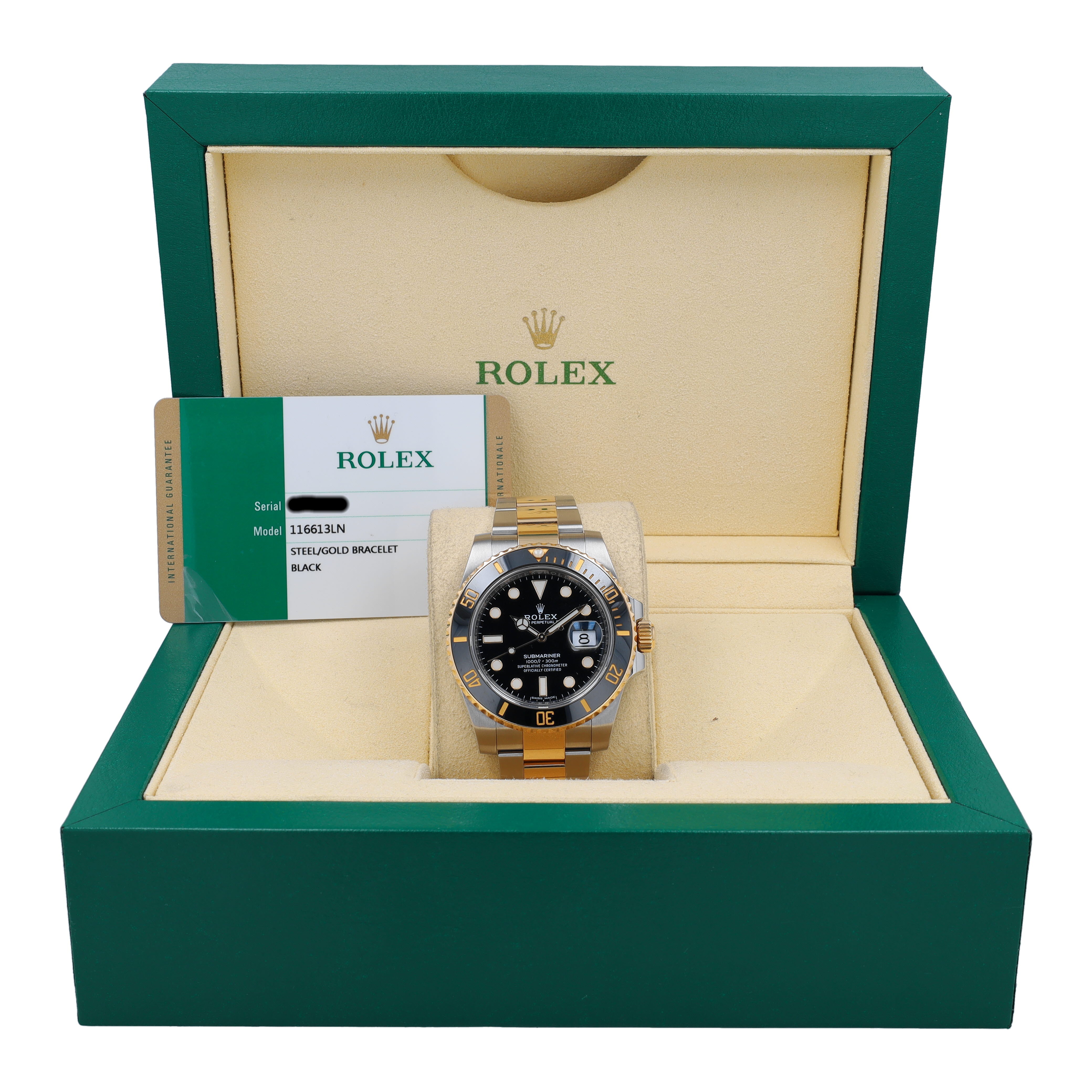 Rolex Submariner 116613 Black w/ Box & Cert 2017