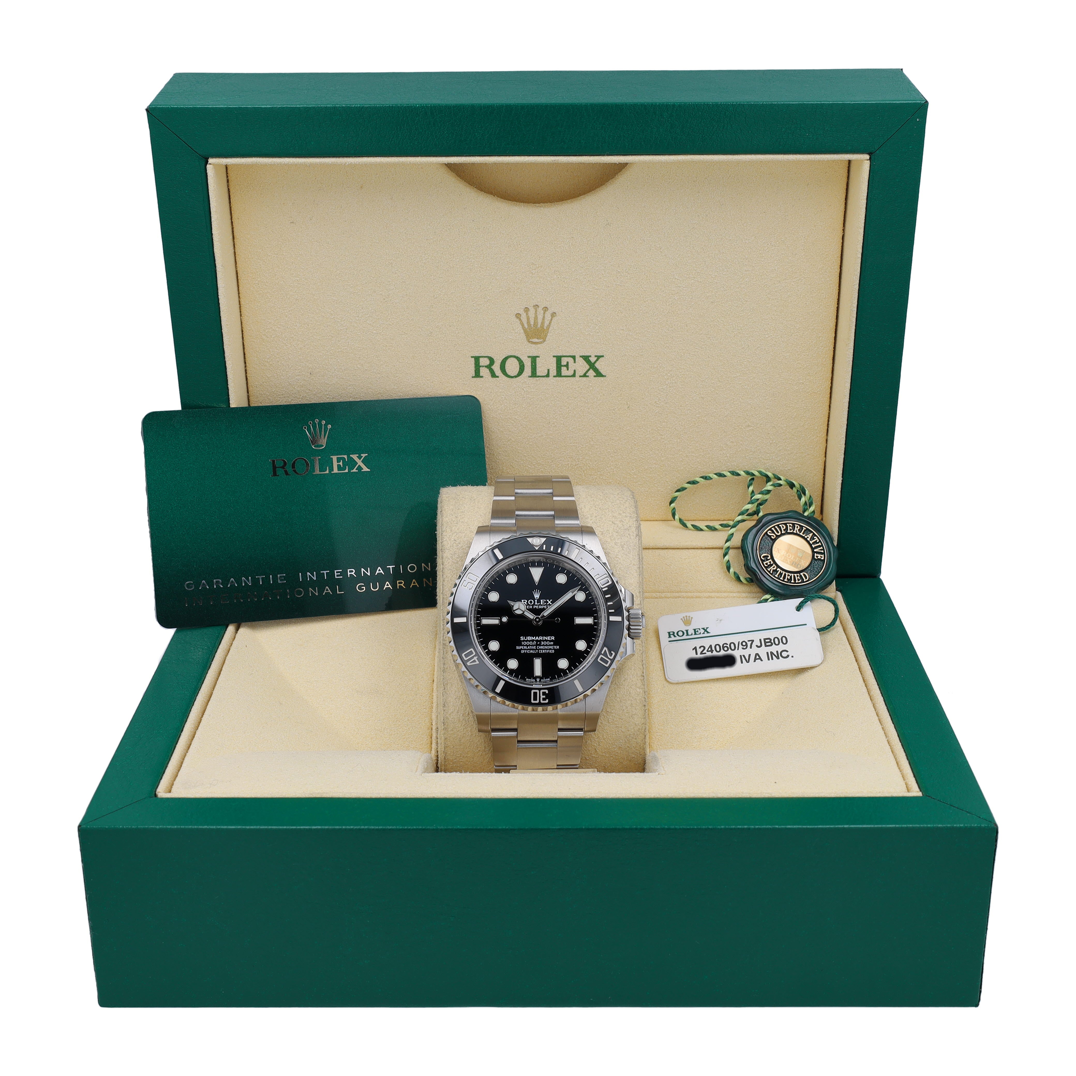 Unworn Rolex Submariner 124060 w/ Box & Cert 2021