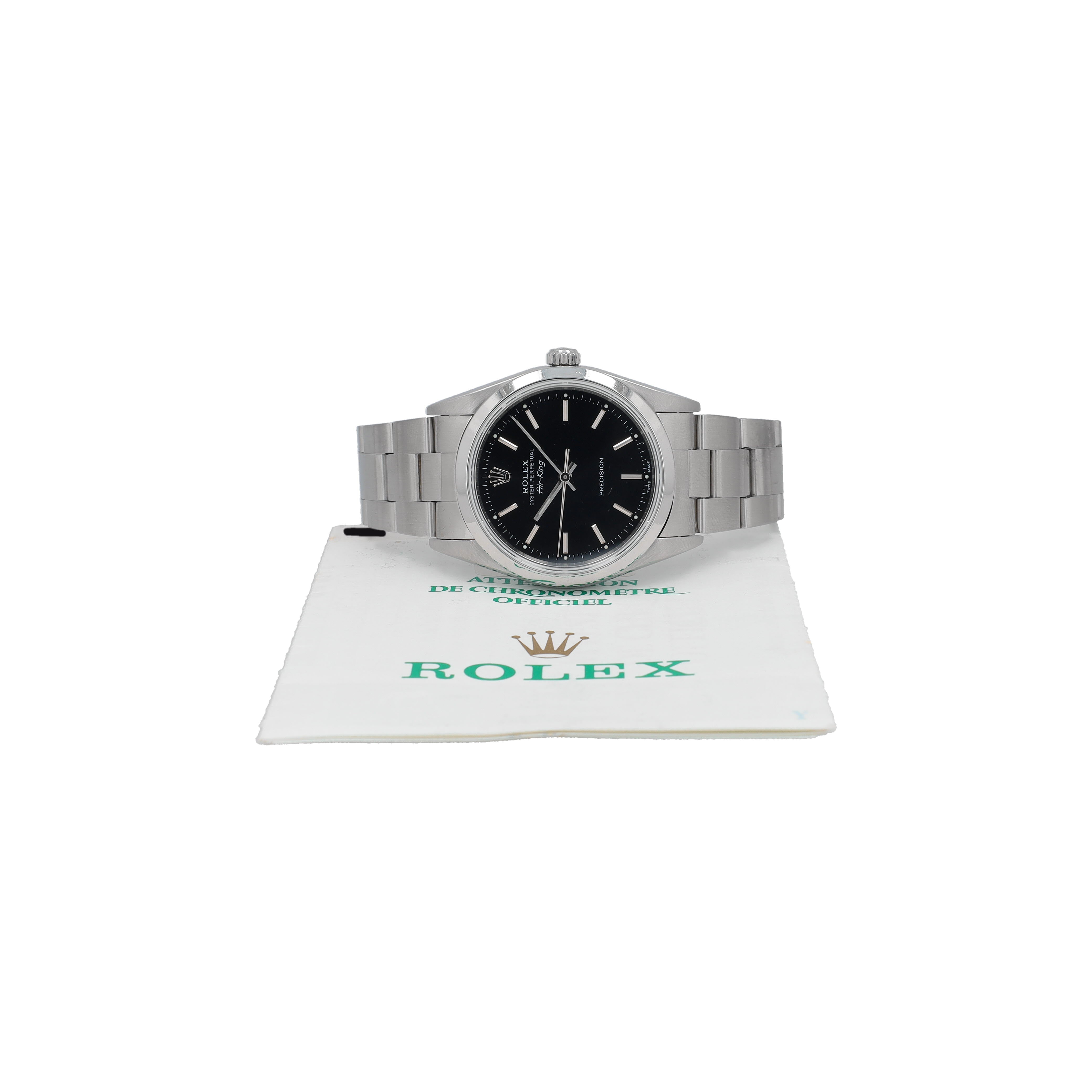 Rolex Air-King 14000 w/ Box & Paper YR:1993