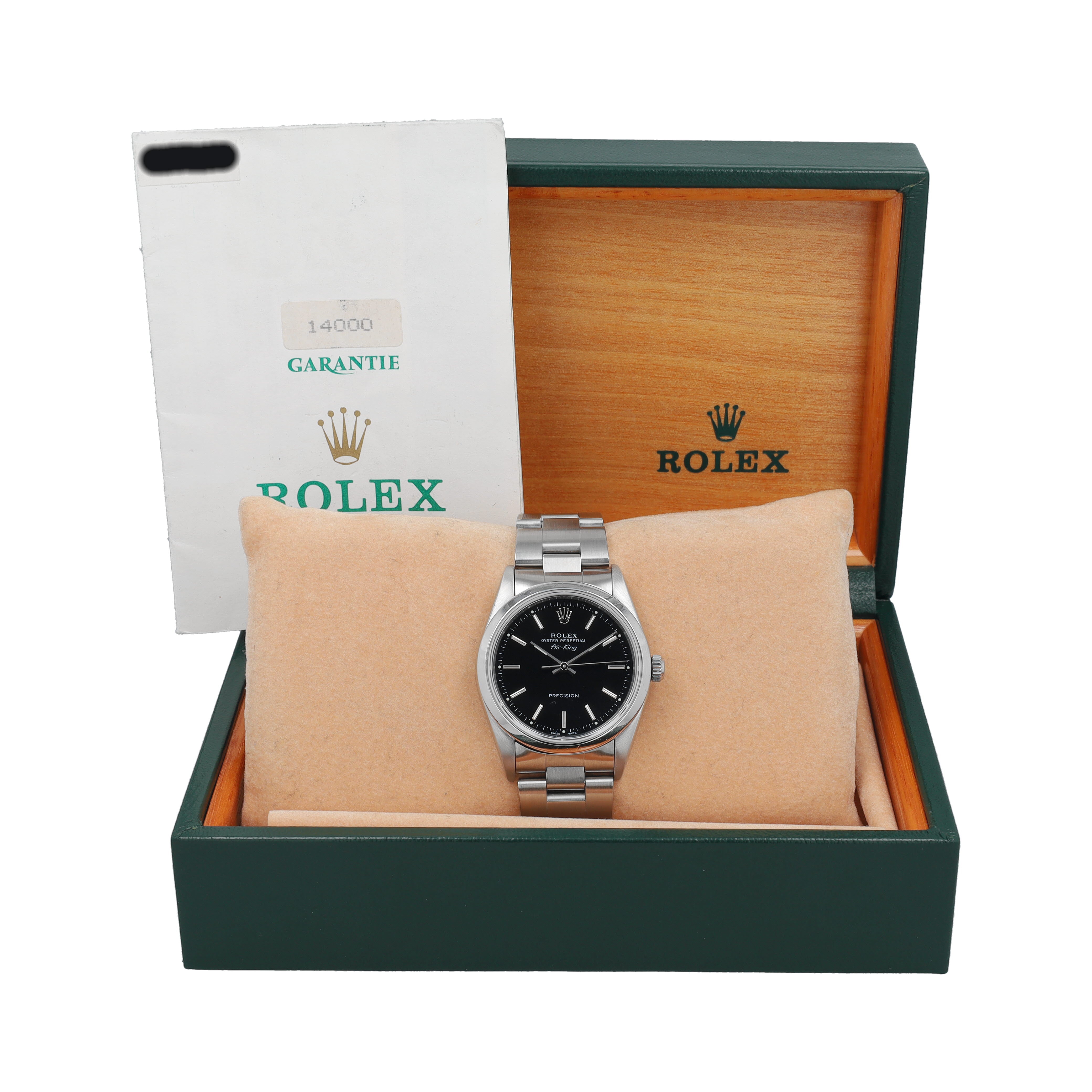 Rolex Air-King 14000 w/ Box & Paper YR:1993
