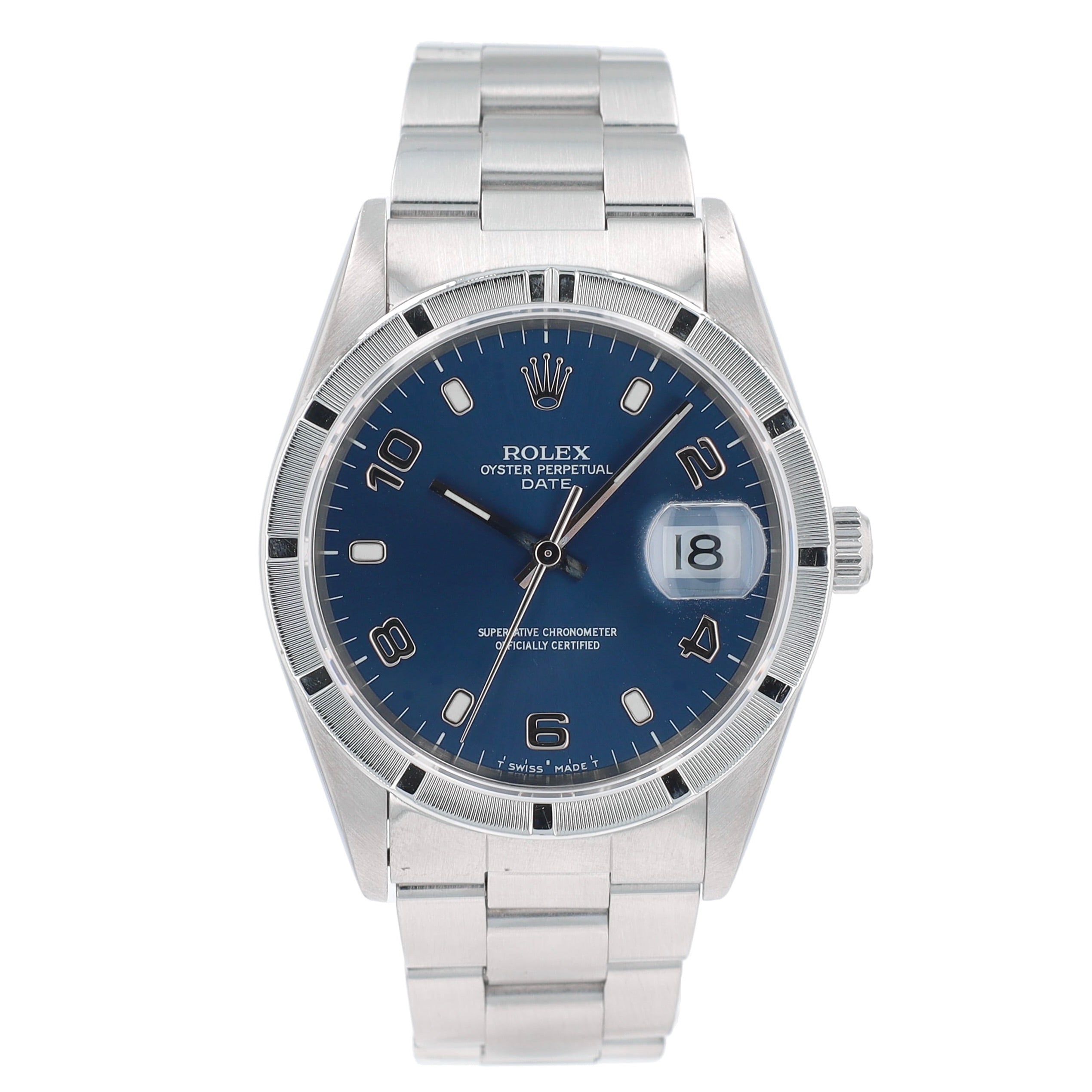 Rolex Date 34 15210 w/ Box & Paper 1997