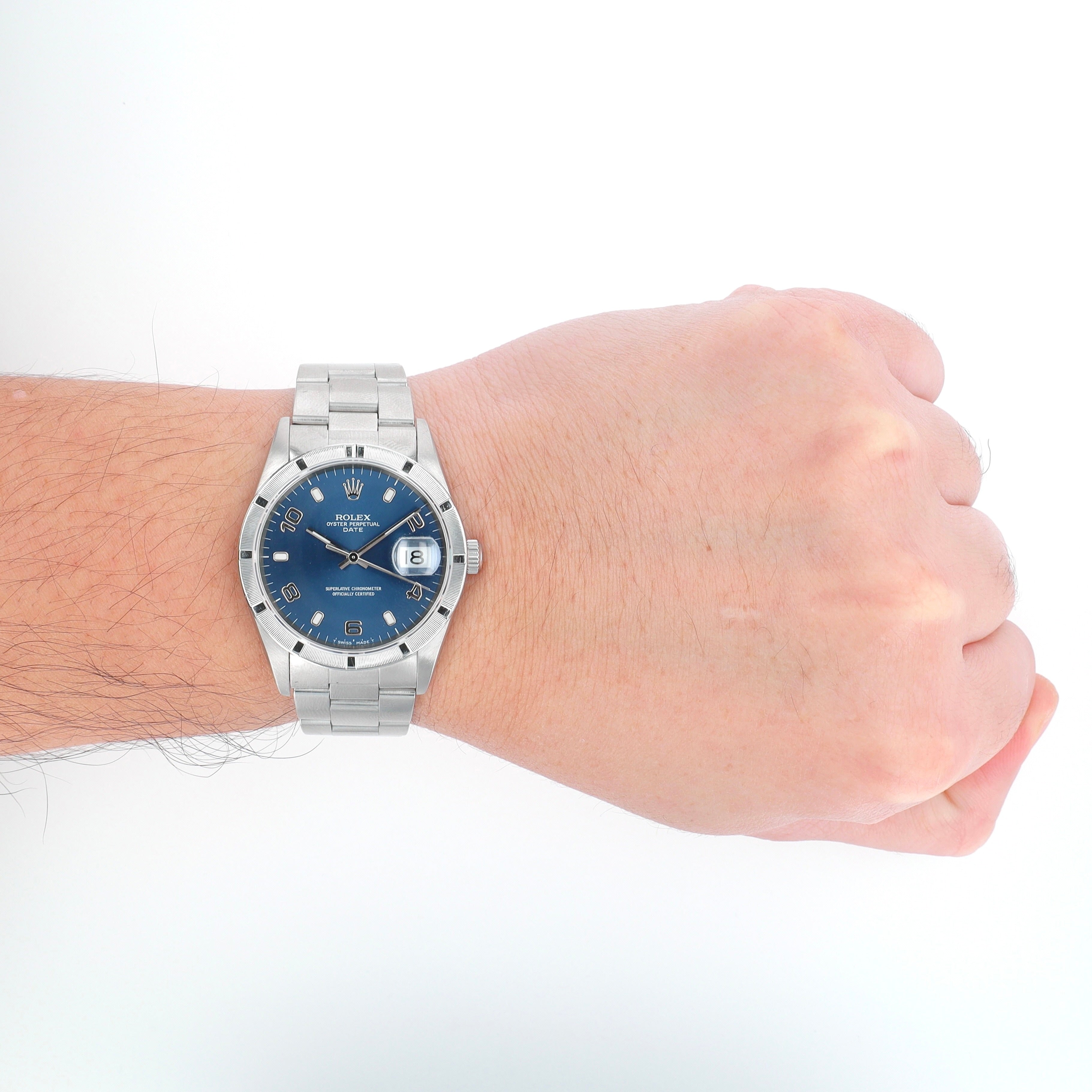 Rolex Date 34 15210 w/ Box & Paper 1997