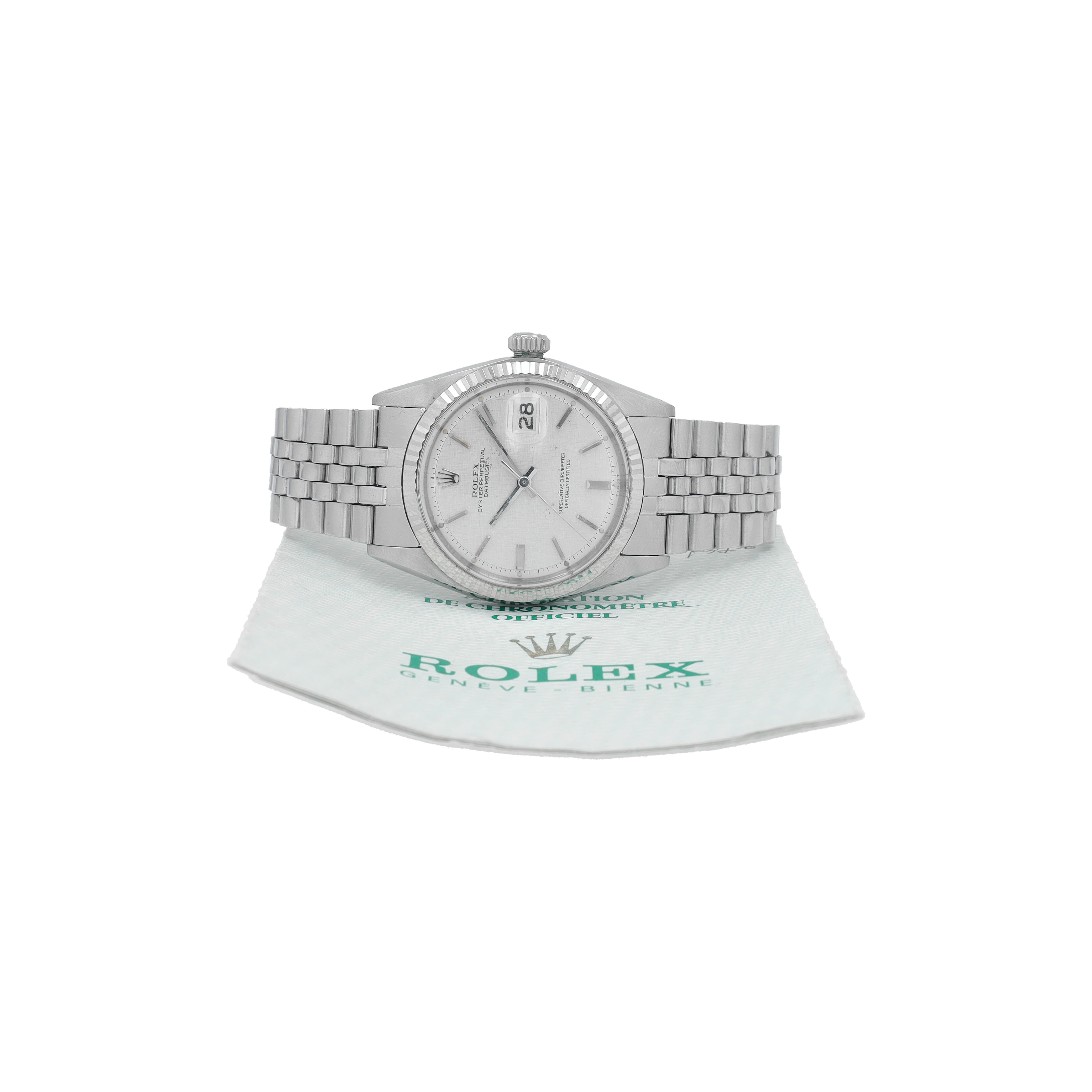 Vintage Rolex Datejust 36 1601 w/ Paper YR:1973