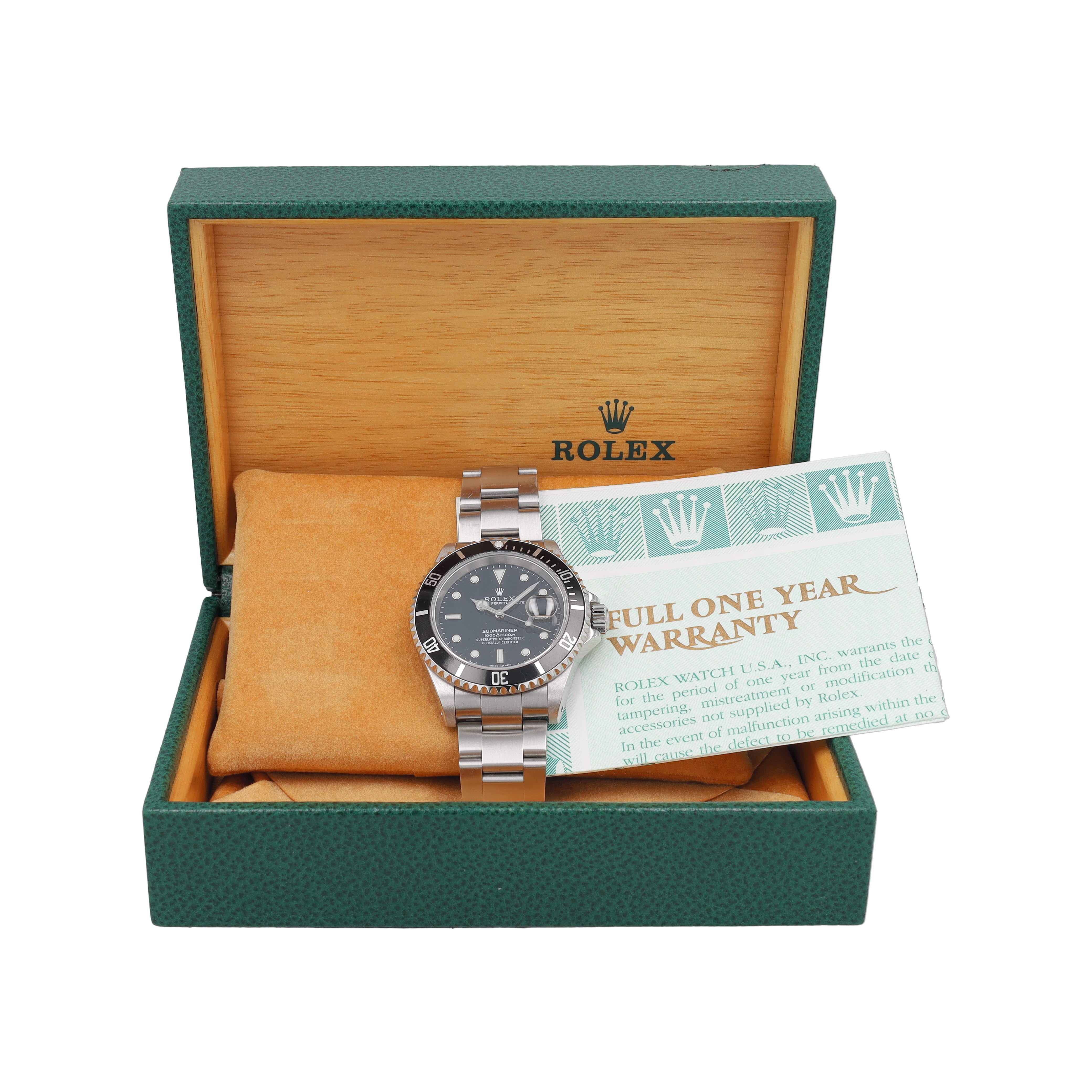 Rolex Submariner 16610 w/ Box & Paper YR:2001