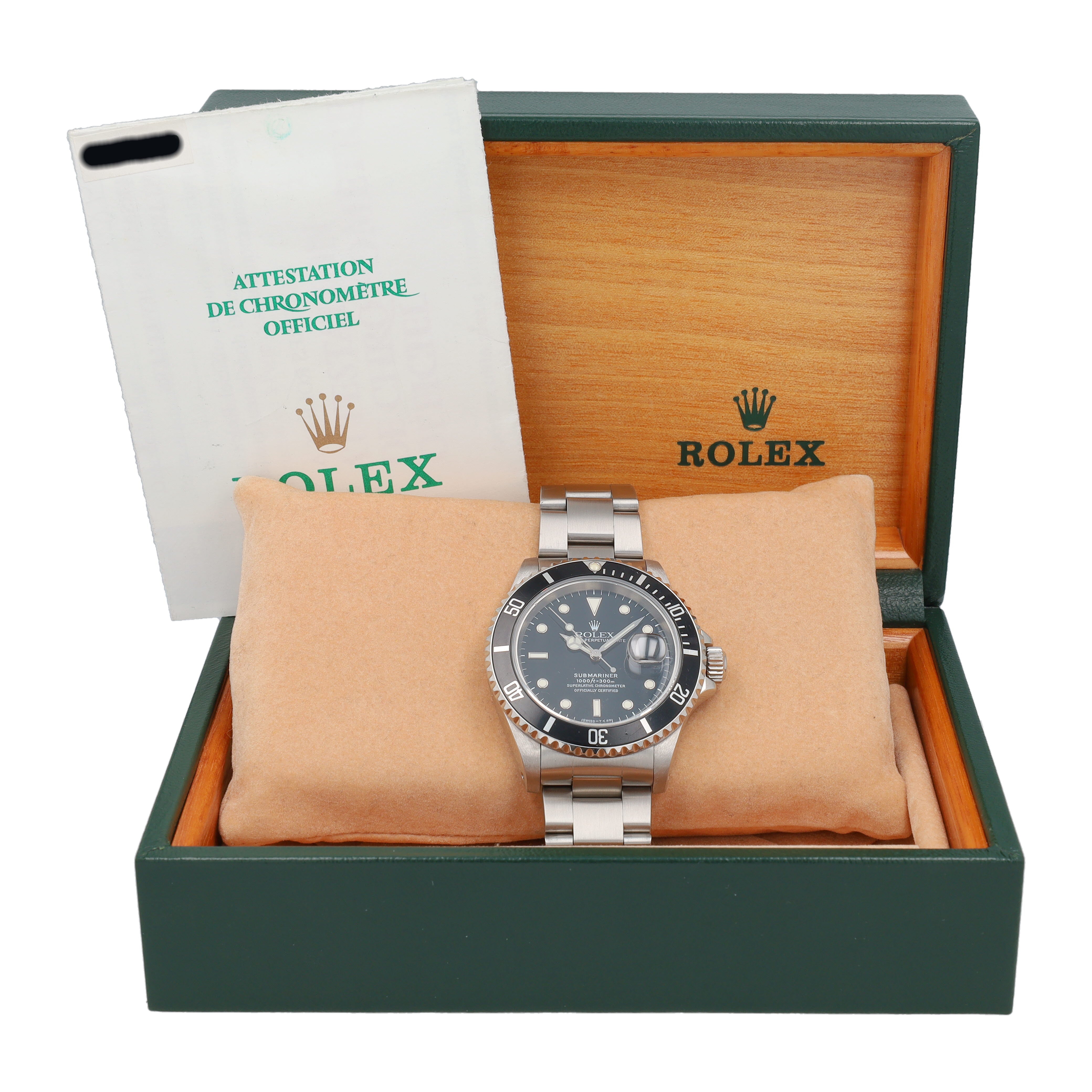 Rolex Submariner 16610 w/ Box & Paper 1997