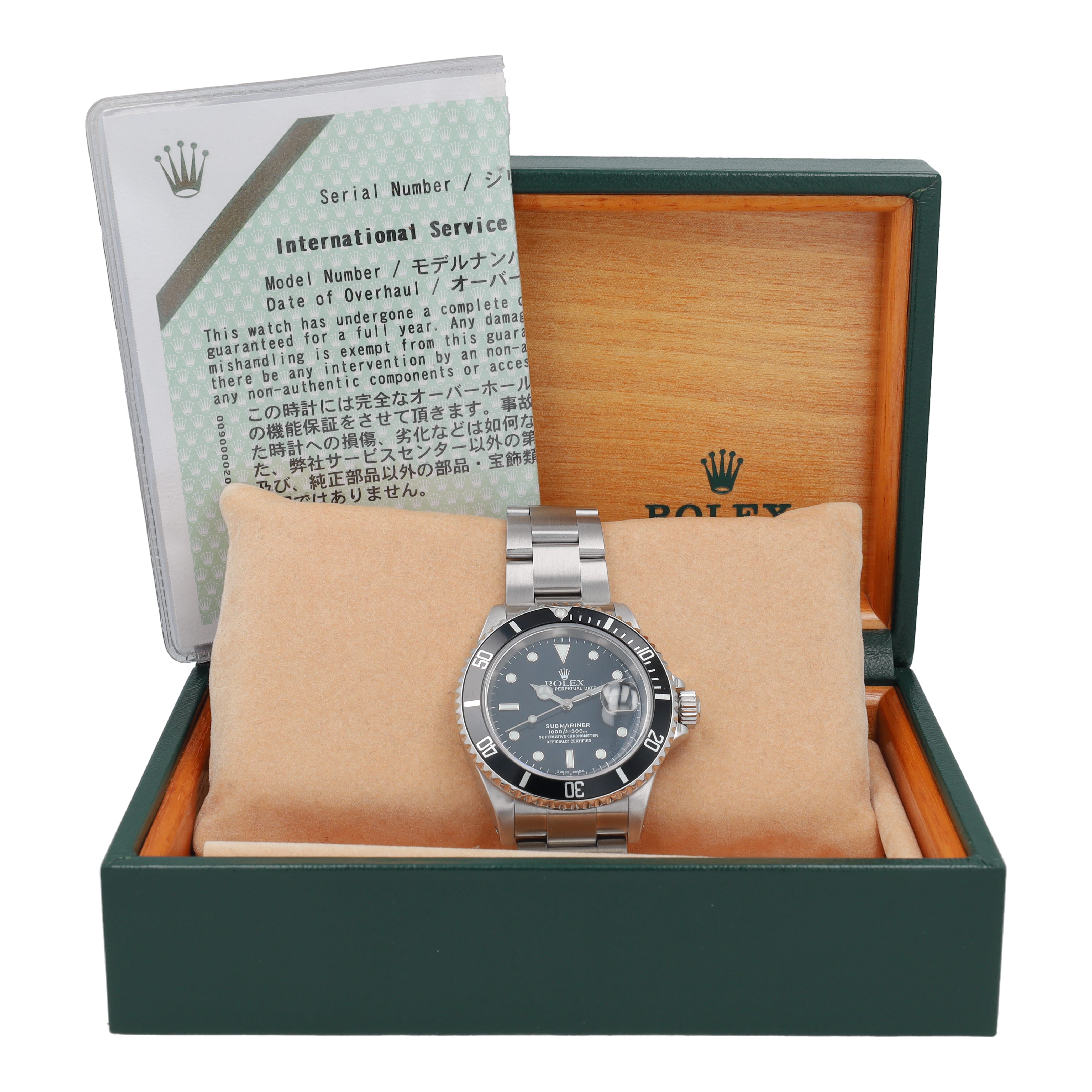 Rolex Submariner 16610 w/ Box & Paper YR:2001