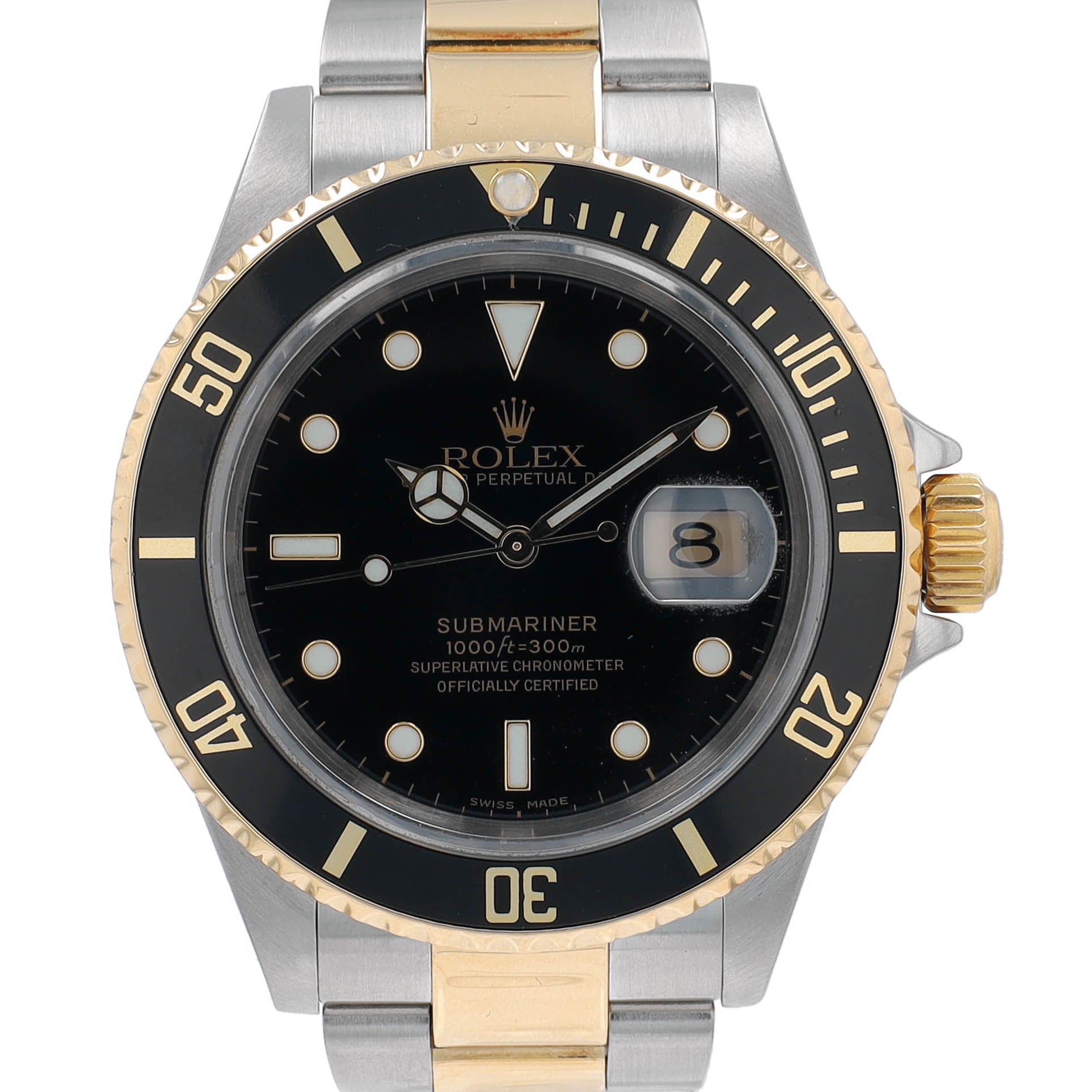 Rolex Submariner 16613 Black YR:2005