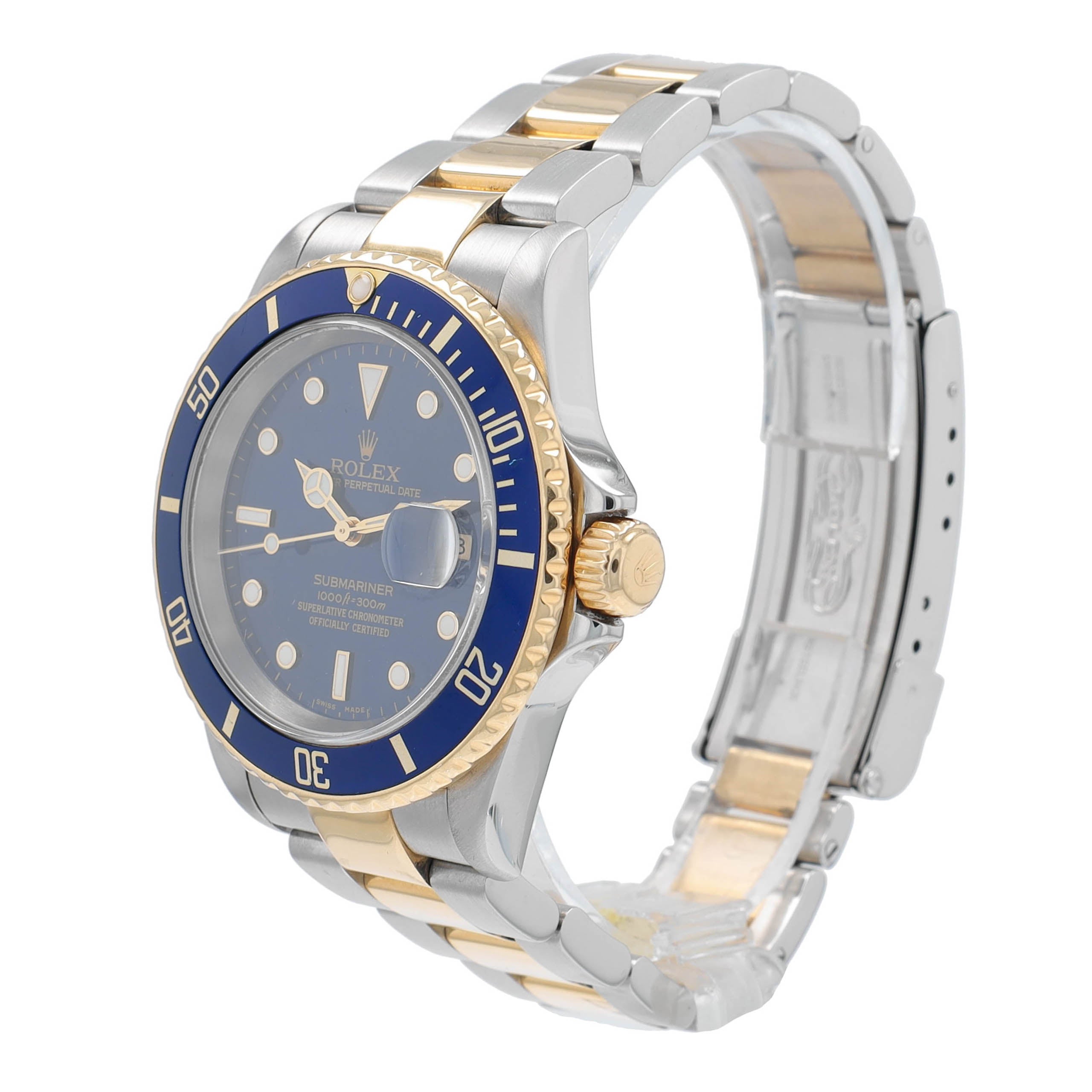 Rolex Submariner 16613 Blue YR:2001