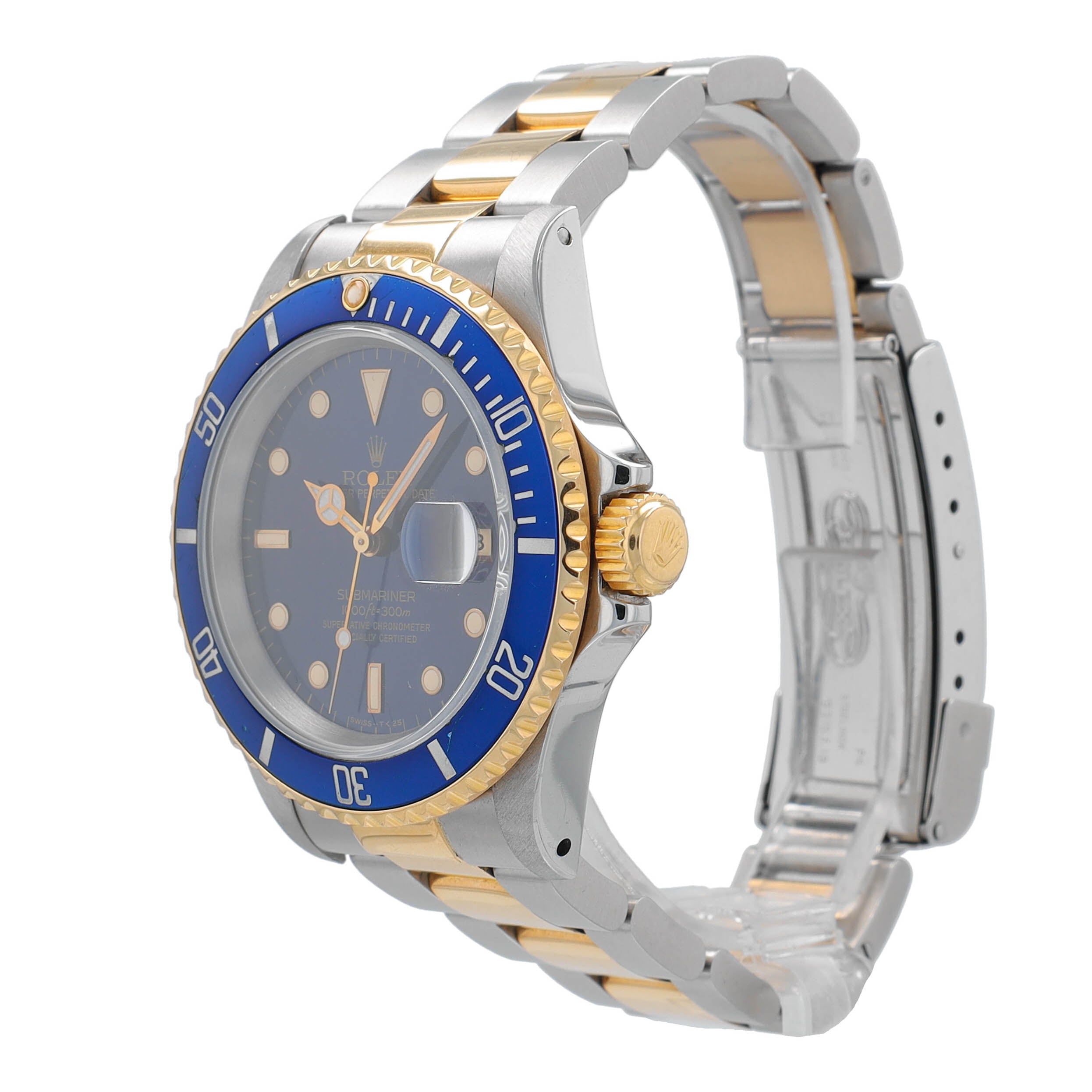 Rolex Submariner 16613 Blue w/ Box & Paper YR:1990