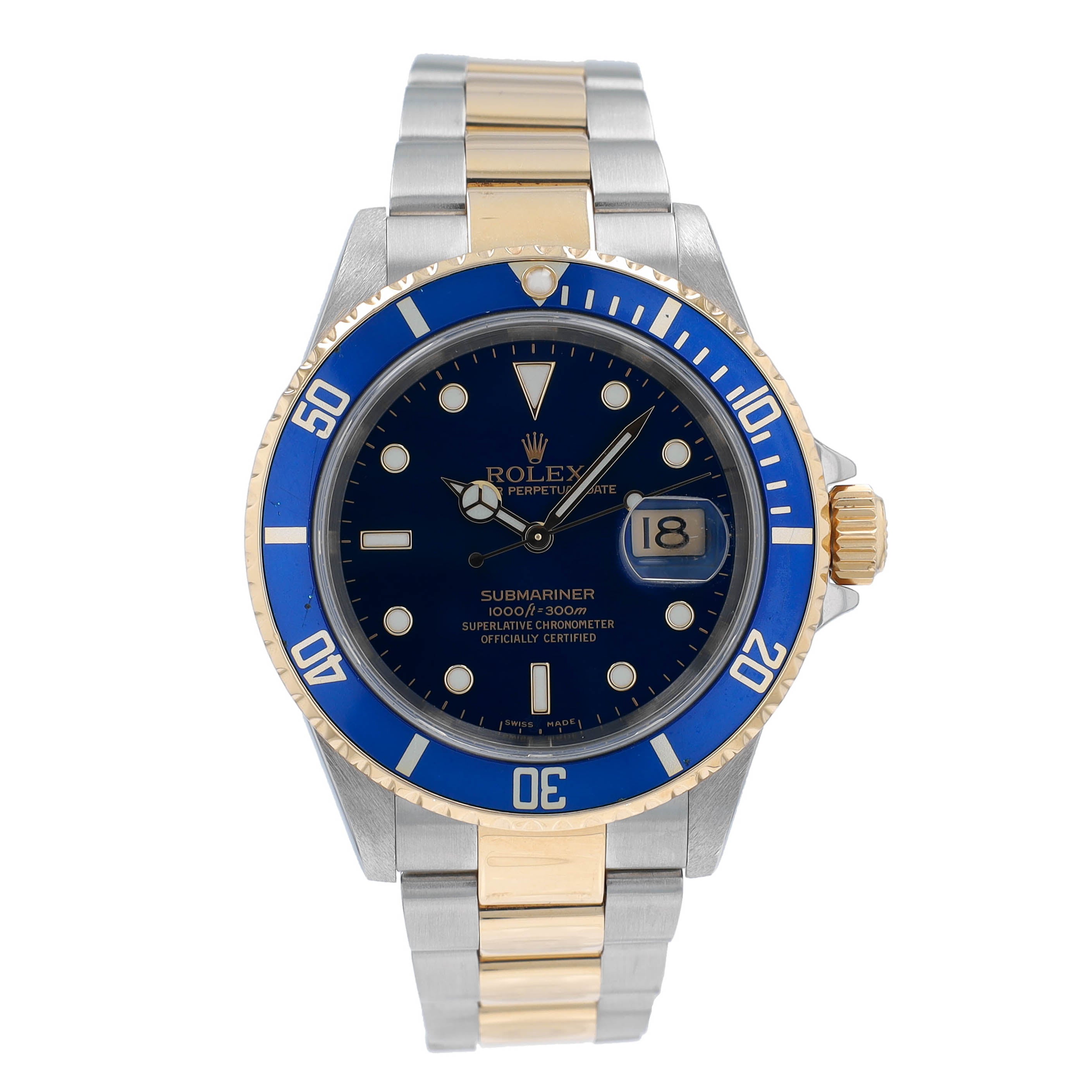Rolex Submariner 16613 Blue YR:2005