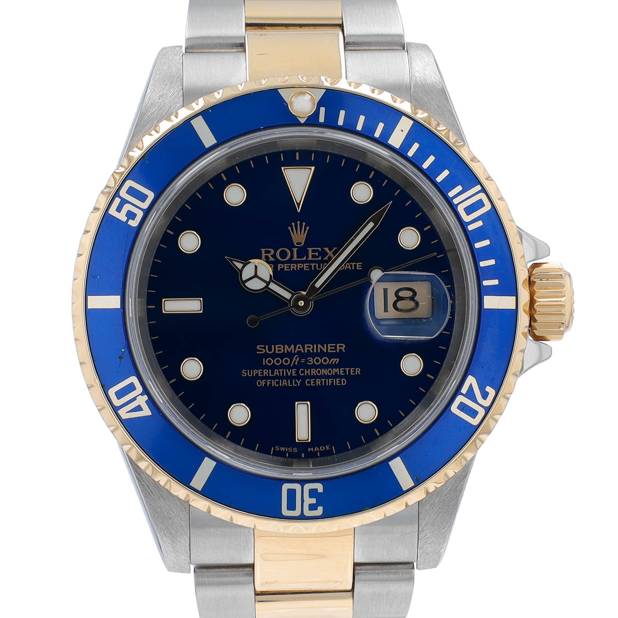 Rolex Submariner 16613 Blue YR:2005